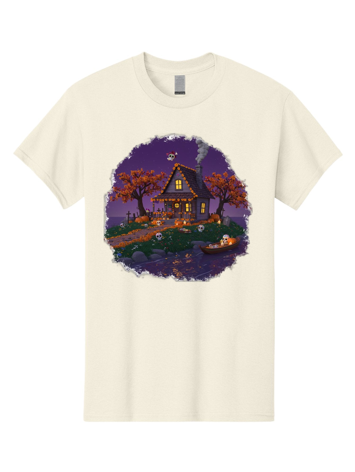 Haunted-House-1 Men'S Graphic Tee, 100% Cotton, Comfortable Casual Summer Wear, Machine Washable, Vintage Camera, Old Camera, Antique Camera, Black Camera, Classic Photography, Photography Equipment, Nostalgic Device, Film Camera, Camera Art Bag583