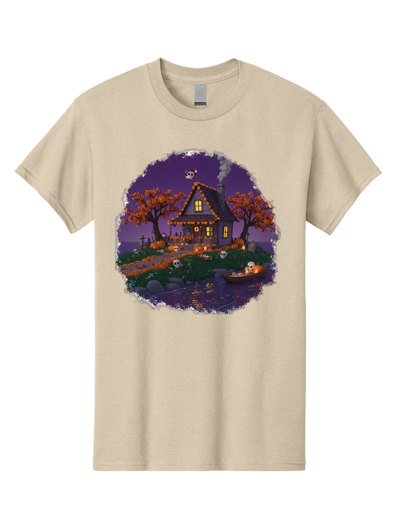 Haunted-House-1 Men'S Graphic Tee, 100% Cotton, Comfortable Casual Summer Wear, Machine Washable, Vintage Camera, Old Camera, Antique Camera, Black Camera, Classic Photography, Photography Equipment, Nostalgic Device, Film Camera, Camera Art Bag583 10