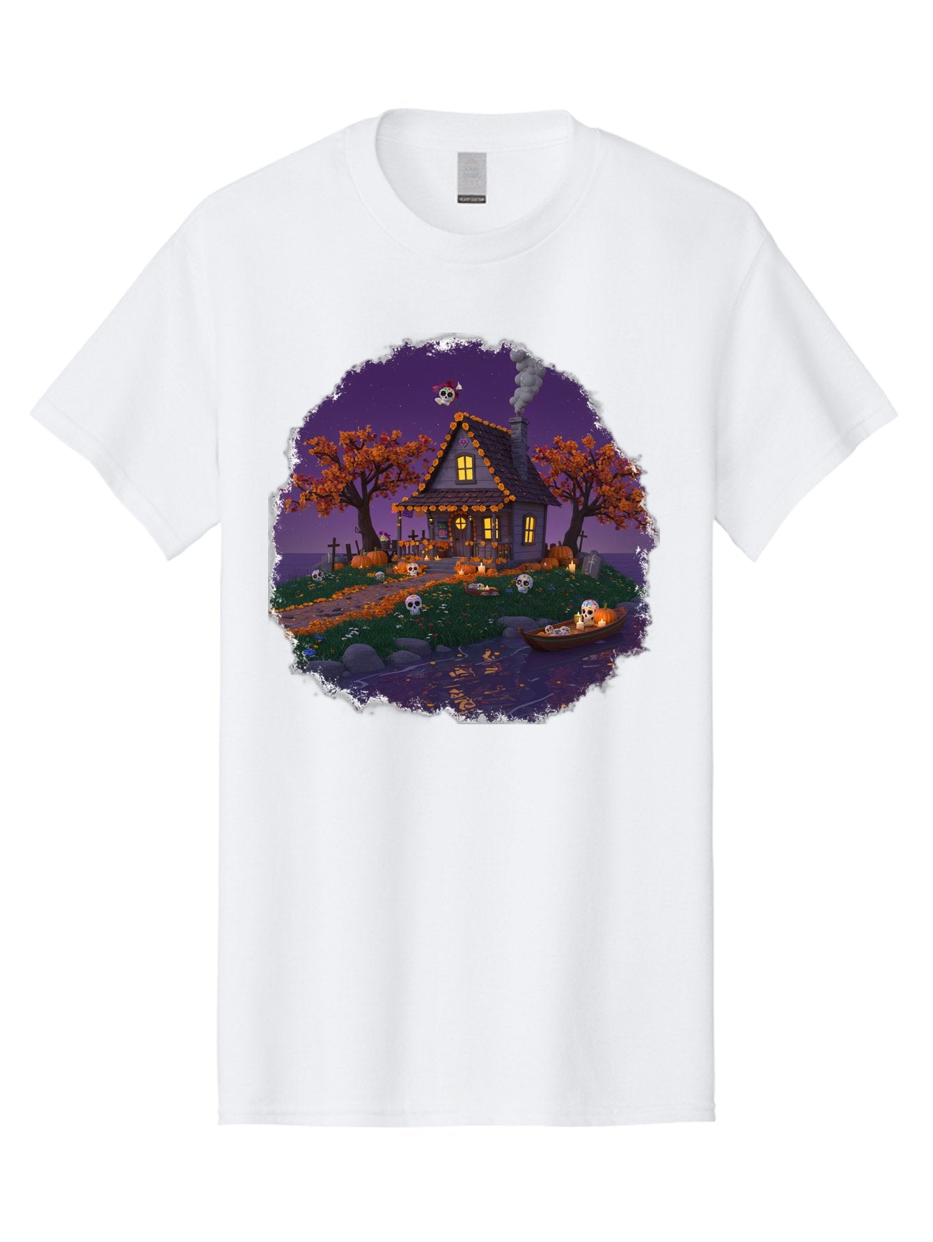 Haunted-House-1 Men'S Graphic Tee, 100% Cotton, Comfortable Casual Summer Wear, Machine Washable, Vintage Camera, Old Camera, Antique Camera, Black Camera, Classic Photography, Photography Equipment, Nostalgic Device, Film Camera, Camera Art Bag583 8