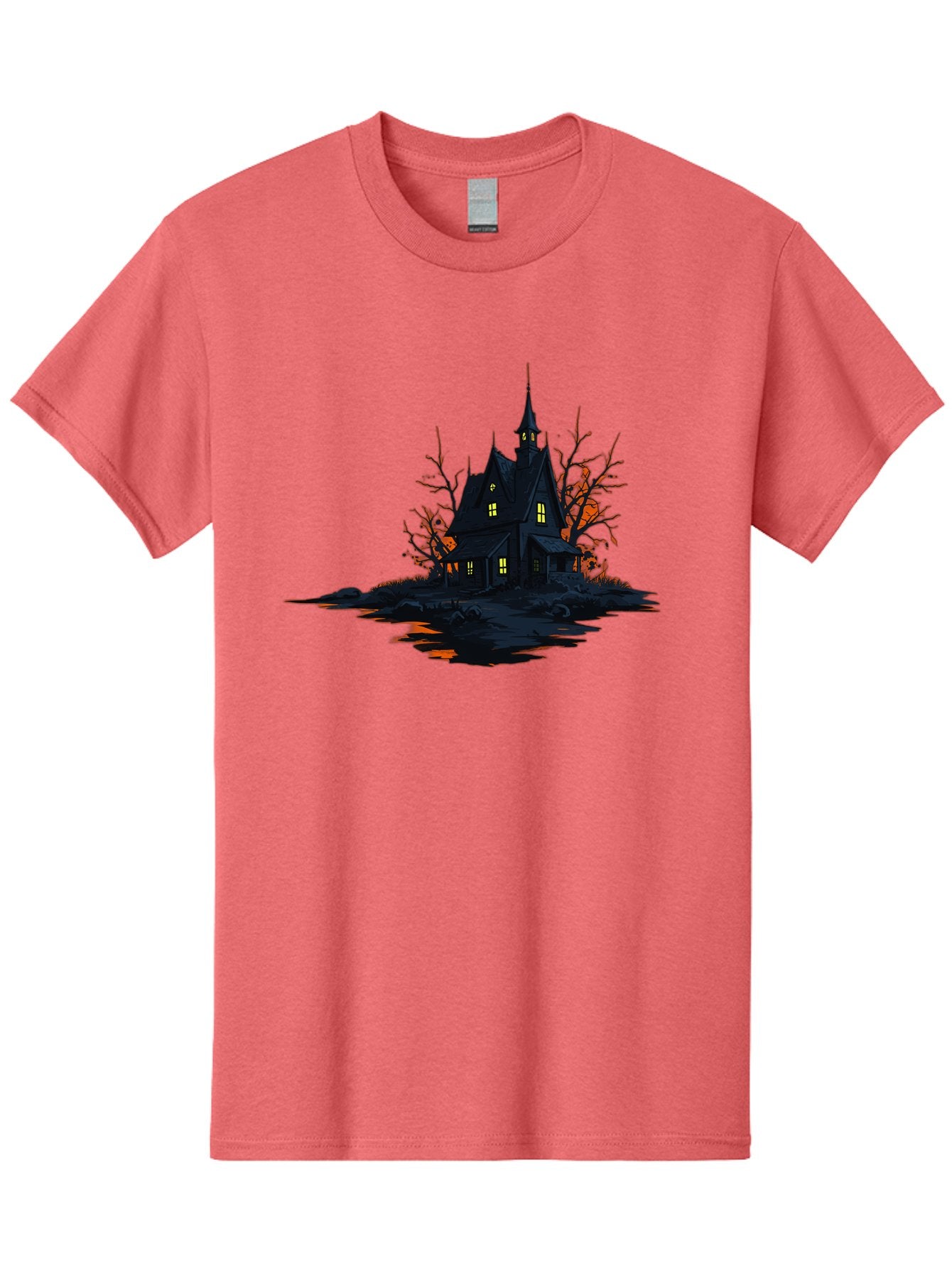 Haunted-House Men'S Graphic Tee, 100% Cotton, Comfortable Casual Summer Wear, Machine Washable, Vintage Camera, Old Camera, Antique Camera, Black Camera, Classic Photography, Photography Equipment, Nostalgic Device, Film Camera, Camera Art Bag584 11