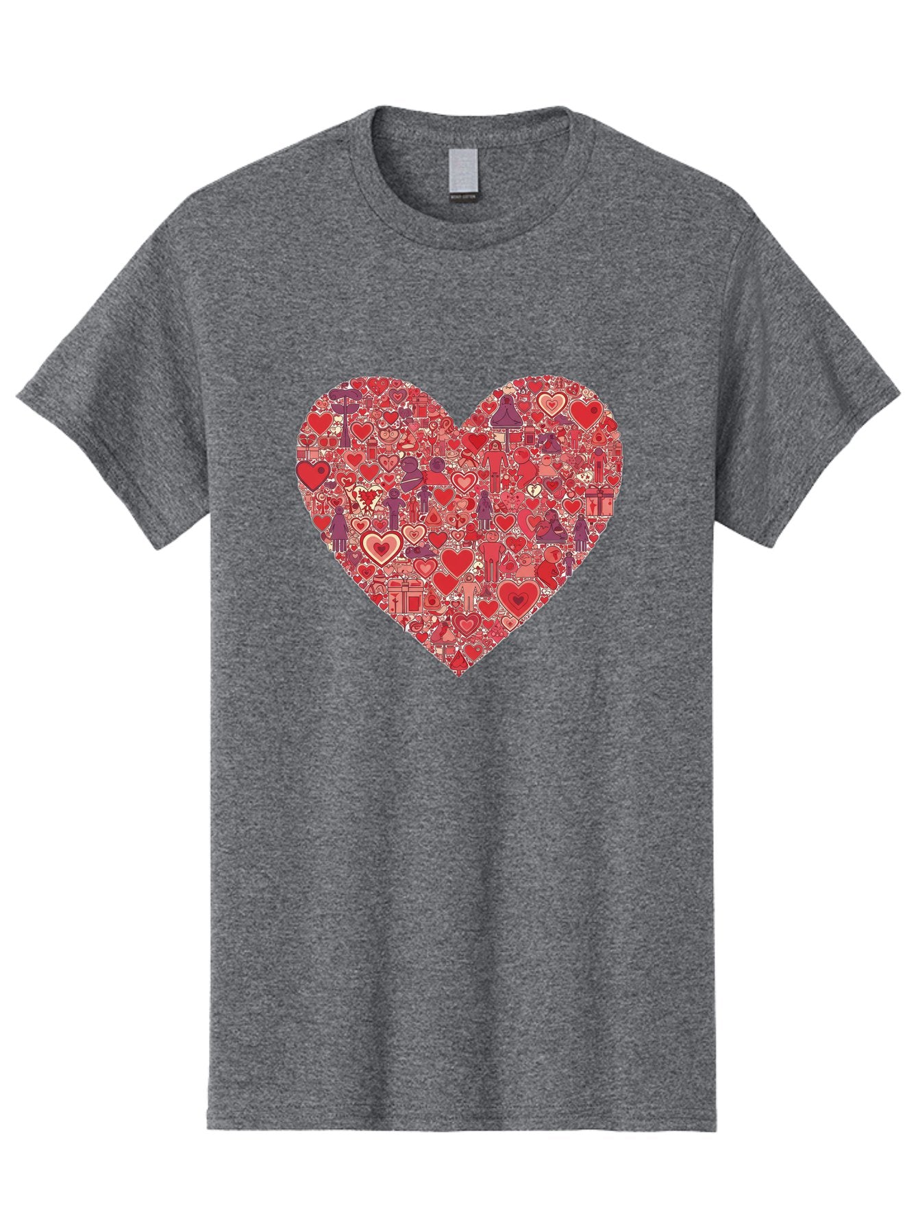 Heart-Collage Men'S Graphic Tee, 100% Cotton, Comfortable Casual Summer Wear, Machine Washable, Vintage Camera, Old Camera, Antique Camera, Black Camera, Classic Photography, Photography Equipment, Nostalgic Device, Film Camera, Camera Art Bag588 12