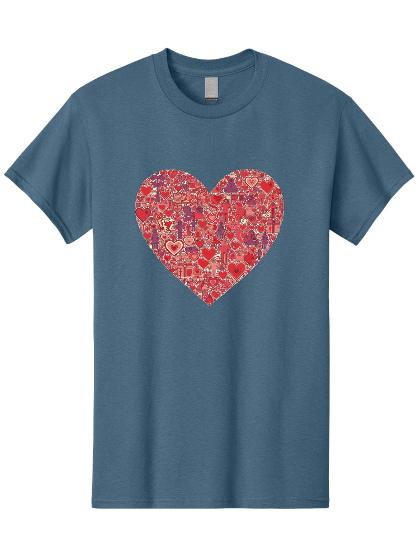 Heart-Collage Men'S Graphic Tee, 100% Cotton, Comfortable Casual Summer Wear, Machine Washable, Vintage Camera, Old Camera, Antique Camera, Black Camera, Classic Photography, Photography Equipment, Nostalgic Device, Film Camera, Camera Art Bag588 15