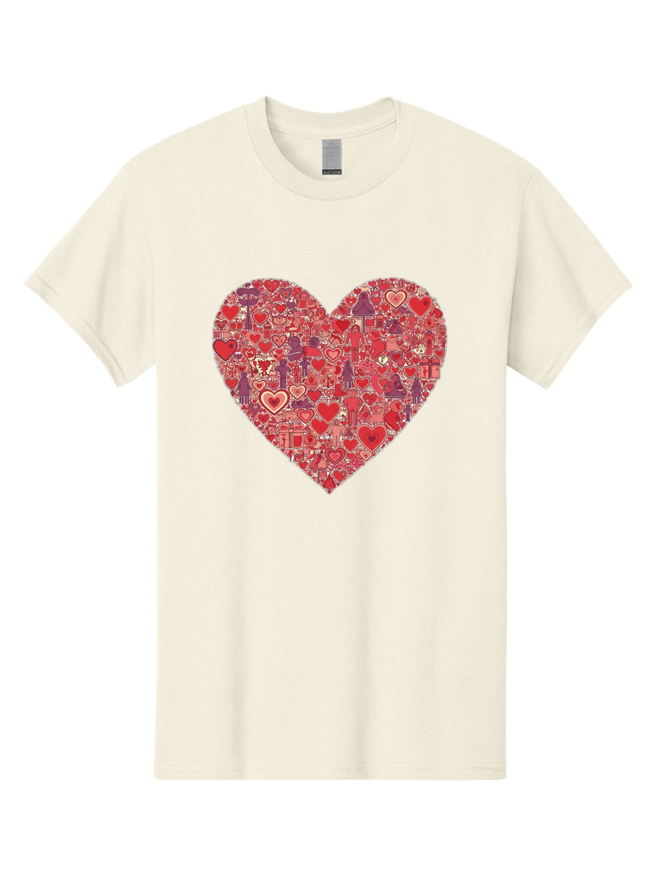 Heart-Collage Men'S Graphic Tee, 100% Cotton, Comfortable Casual Summer Wear, Machine Washable, Vintage Camera, Old Camera, Antique Camera, Black Camera, Classic Photography, Photography Equipment, Nostalgic Device, Film Camera, Camera Art Bag588