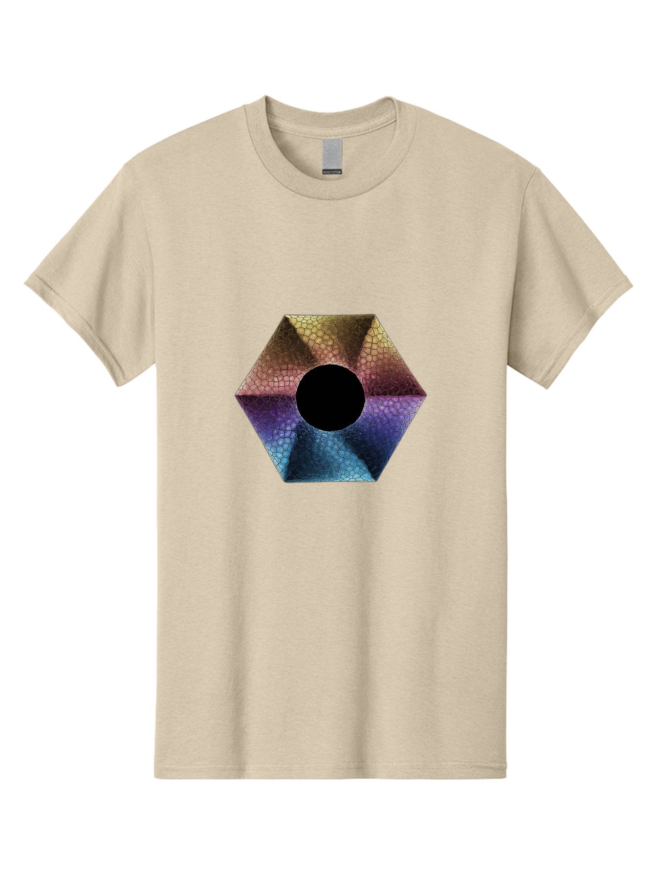 Hexagonal-Shape Men'S Graphic Tee, 100% Cotton, Comfortable Casual Summer Wear, Machine Washable, Vintage Camera, Old Camera, Antique Camera, Black Camera, Classic Photography, Photography Equipment, Nostalgic Device, Film Camera, Camera Art Bag592 12