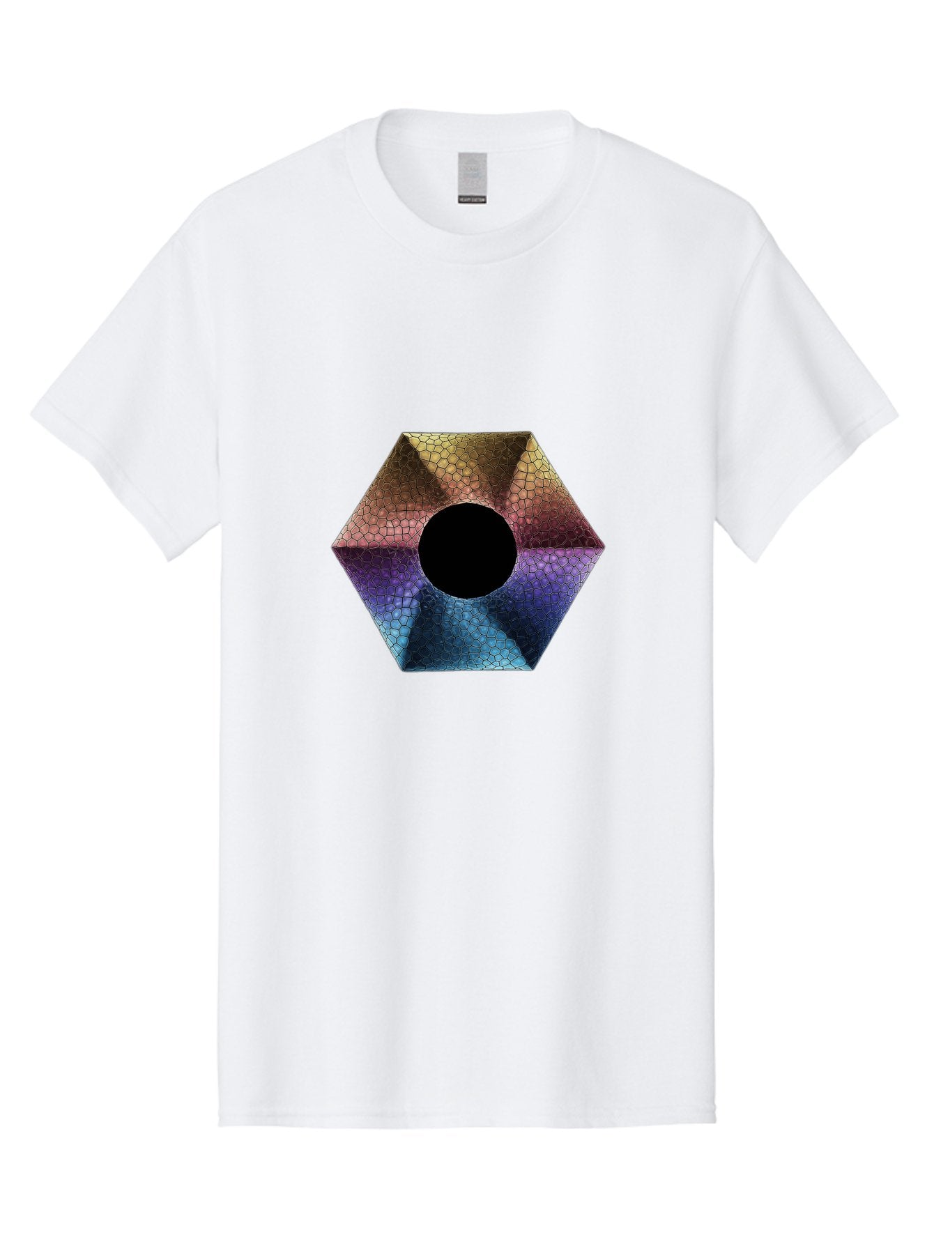 Hexagonal-Shape Men'S Graphic Tee, 100% Cotton, Comfortable Casual Summer Wear, Machine Washable, Vintage Camera, Old Camera, Antique Camera, Black Camera, Classic Photography, Photography Equipment, Nostalgic Device, Film Camera, Camera Art Bag592 11