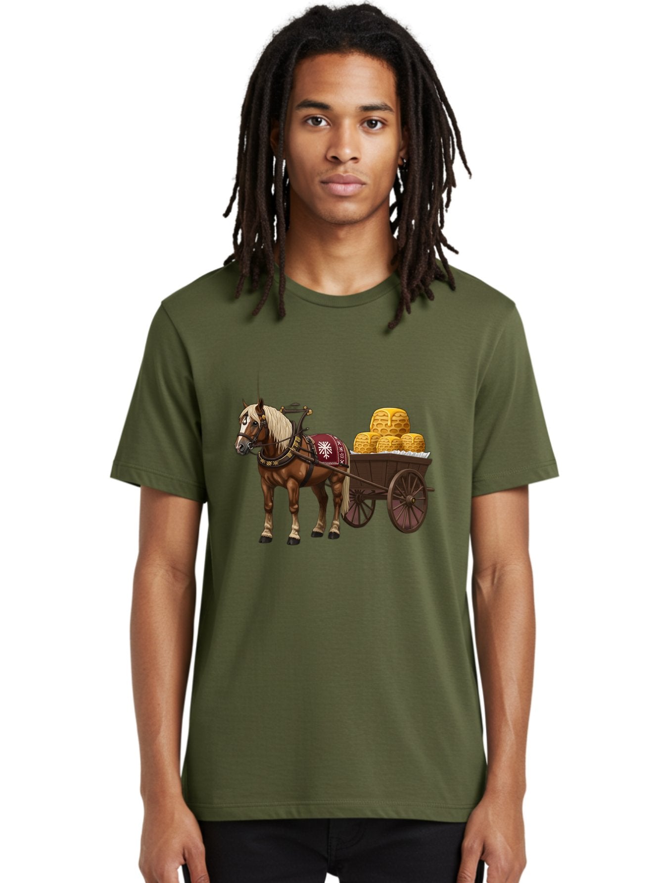 Horse-Drawn-Wagon Men'S Graphic Tee, 100% Cotton, Comfortable Casual Summer Wear, Machine Washable, Vintage Camera, Old Camera, Antique Camera, Black Camera, Classic Photography, Photography Equipment, Nostalgic Device, Film Camera, Camera Art Bag595 24