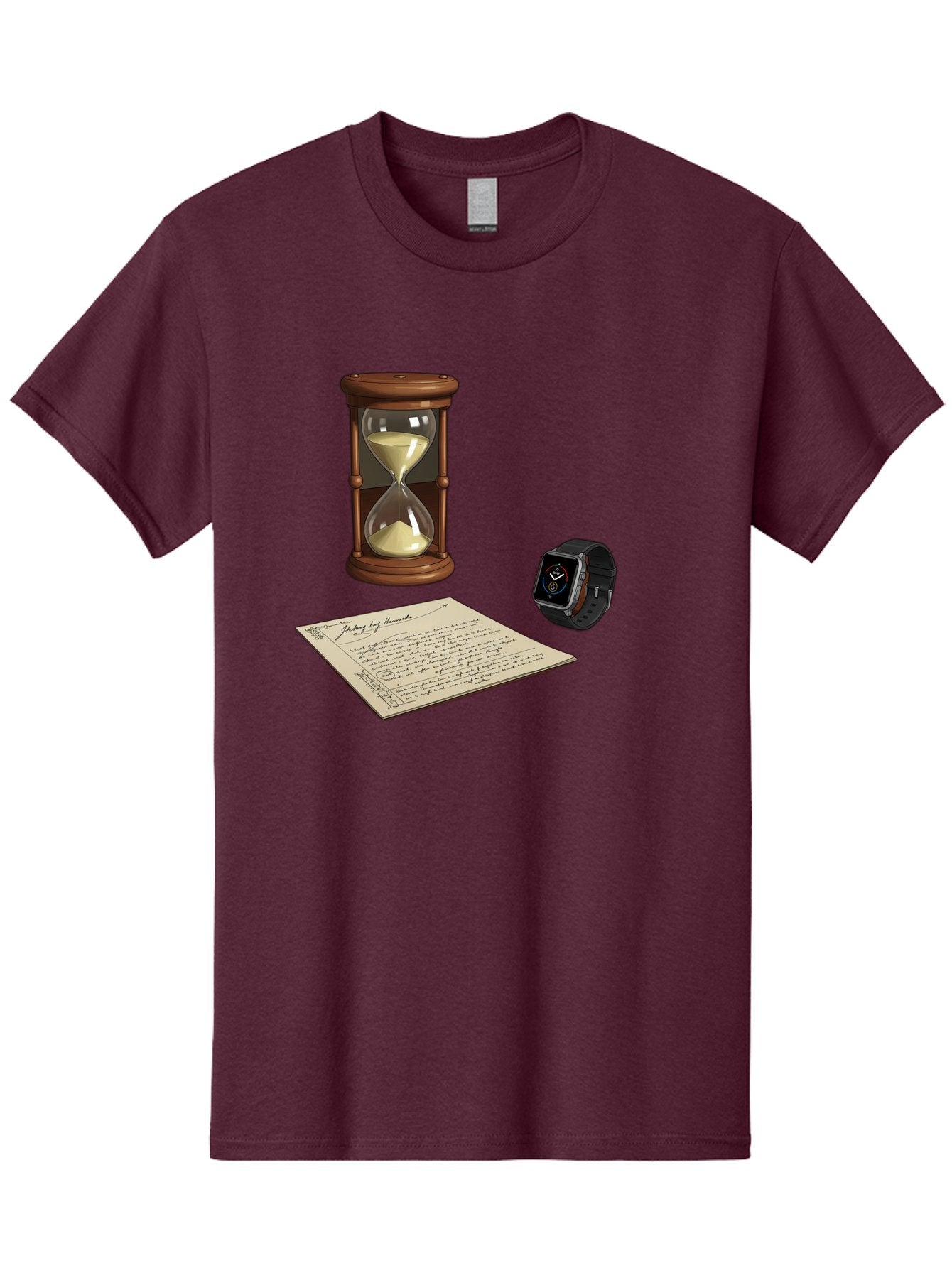 Hourglass-Watch-Letter Men'S Graphic Tee, 100% Cotton, Comfortable Casual Summer Wear, Machine Washable, Vintage Camera, Old Camera, Antique Camera, Black Camera, Classic Photography, Photography Equipment, Nostalgic Device, Film Camera, Bag597 5