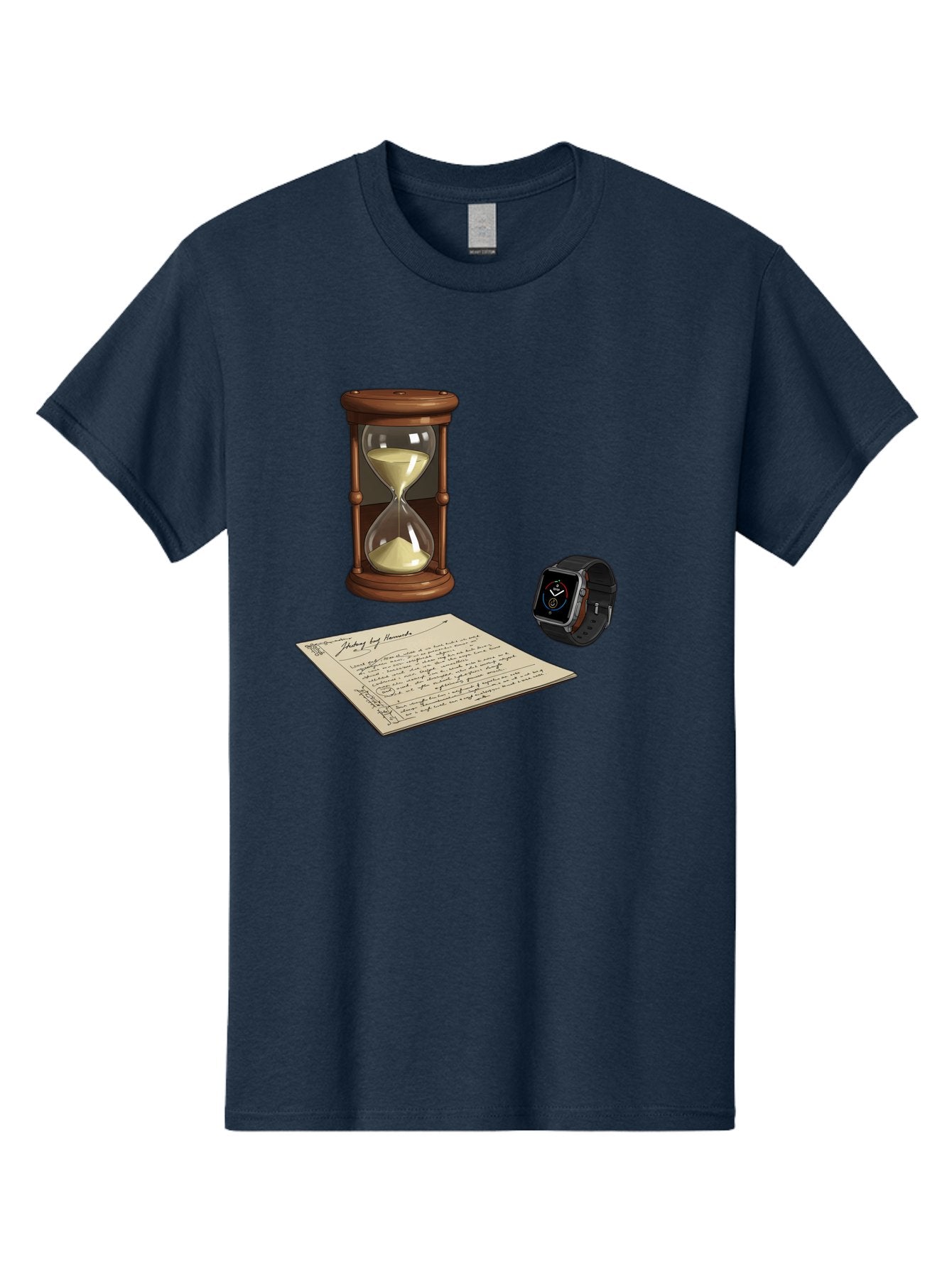 Hourglass-Watch-Letter Men'S Graphic Tee, 100% Cotton, Comfortable Casual Summer Wear, Machine Washable, Vintage Camera, Old Camera, Antique Camera, Black Camera, Classic Photography, Photography Equipment, Nostalgic Device, Film Camera, Bag597 9