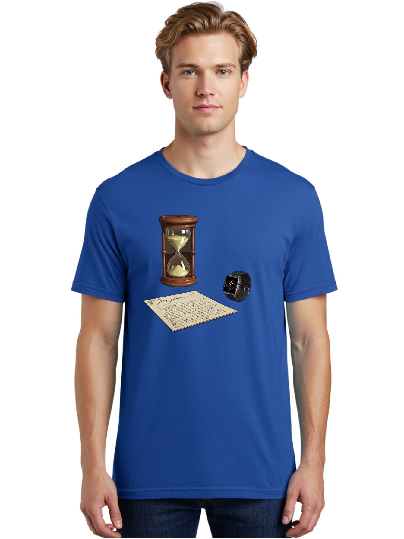 Hourglass-Watch-Letter Men'S Graphic Tee, 100% Cotton, Comfortable Casual Summer Wear, Machine Washable, Vintage Camera, Old Camera, Antique Camera, Black Camera, Classic Photography, Photography Equipment, Nostalgic Device, Film Camera, Bag597 27