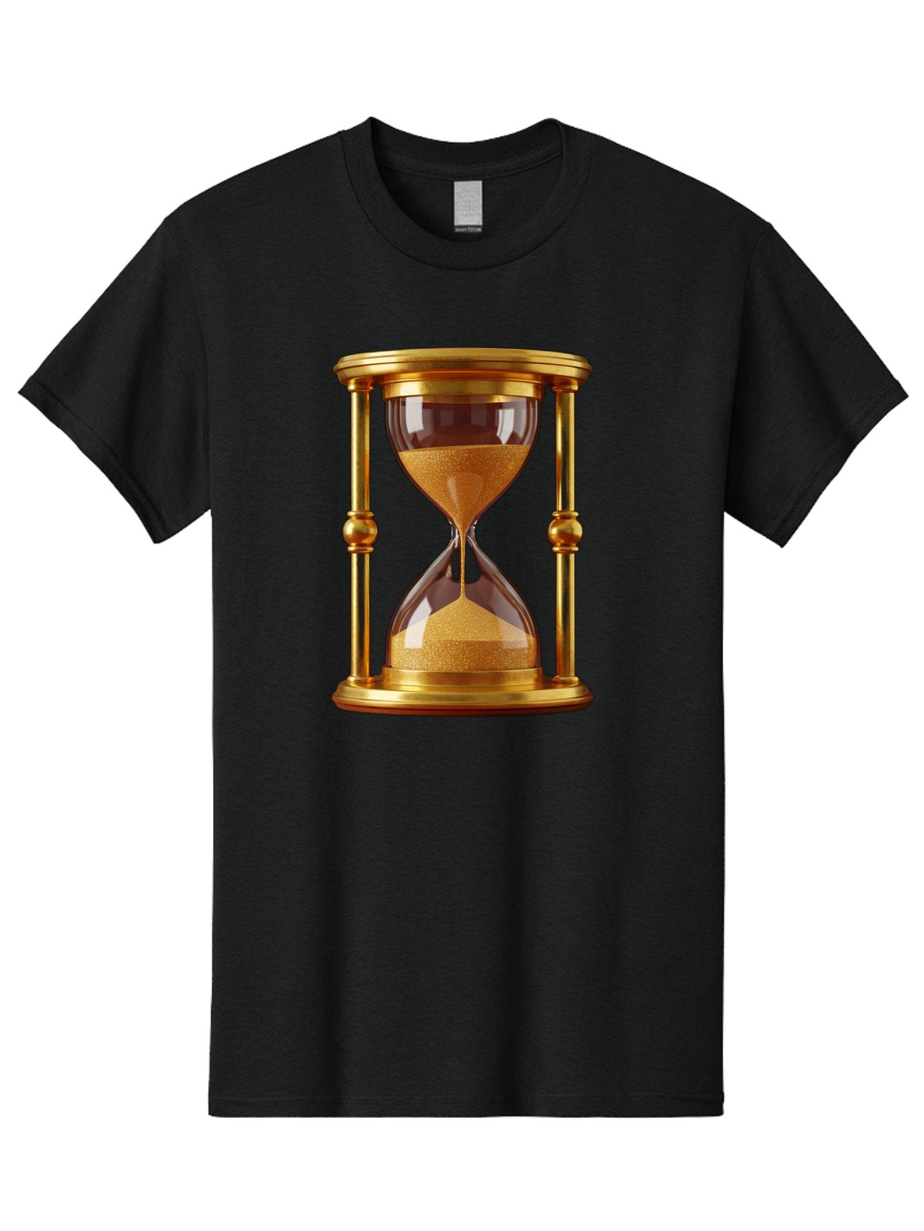 Hourglass Men'S Graphic Tee, 100% Cotton, Comfortable Casual Summer Wear, Machine Washable, Vintage Camera, Old Camera, Antique Camera, Black Camera, Classic Photography, Photography Equipment, Nostalgic Device, Film Camera, Camera Art Bag598 11