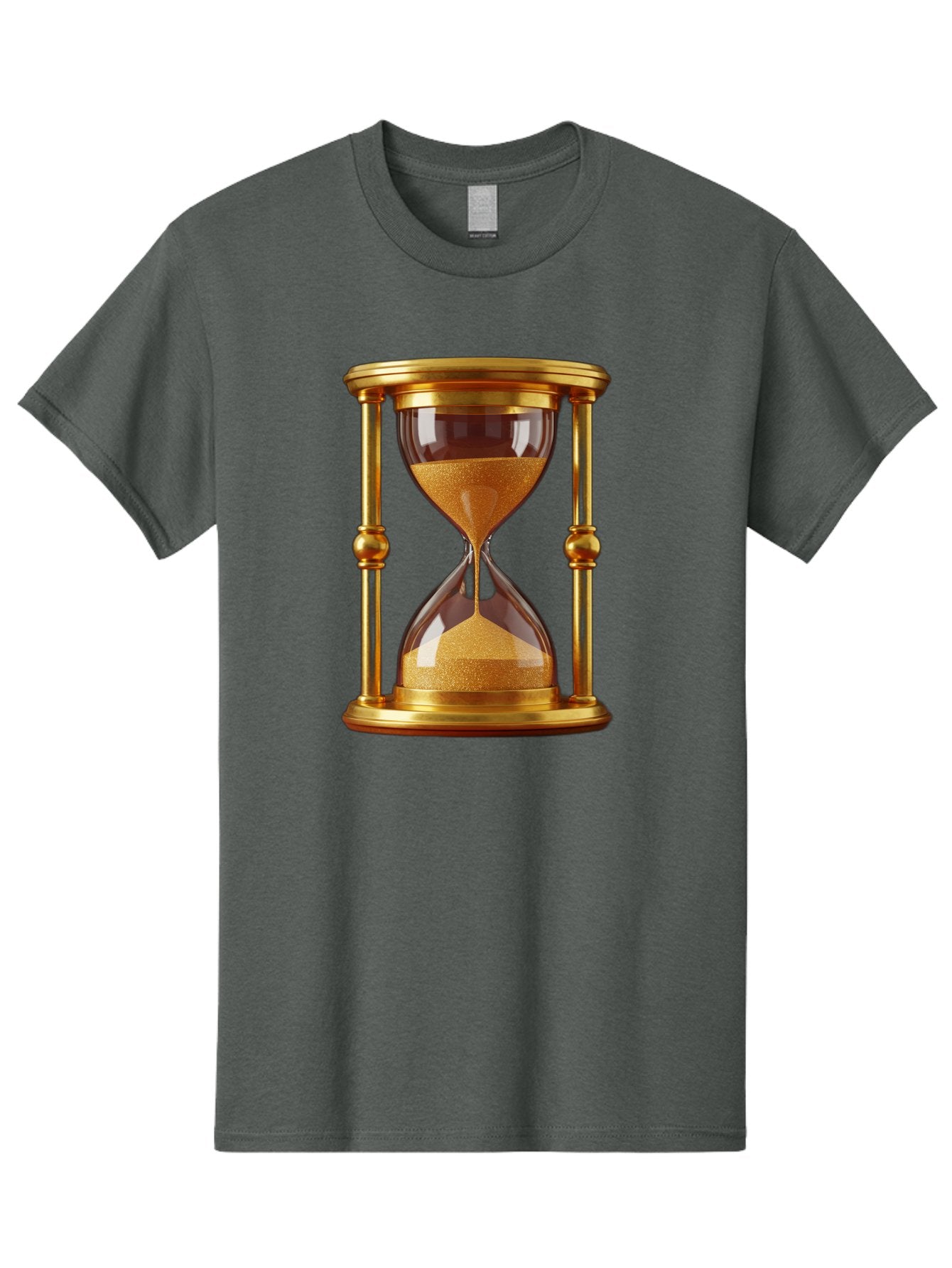 Hourglass Men'S Graphic Tee, 100% Cotton, Comfortable Casual Summer Wear, Machine Washable, Vintage Camera, Old Camera, Antique Camera, Black Camera, Classic Photography, Photography Equipment, Nostalgic Device, Film Camera, Camera Art Bag598 5