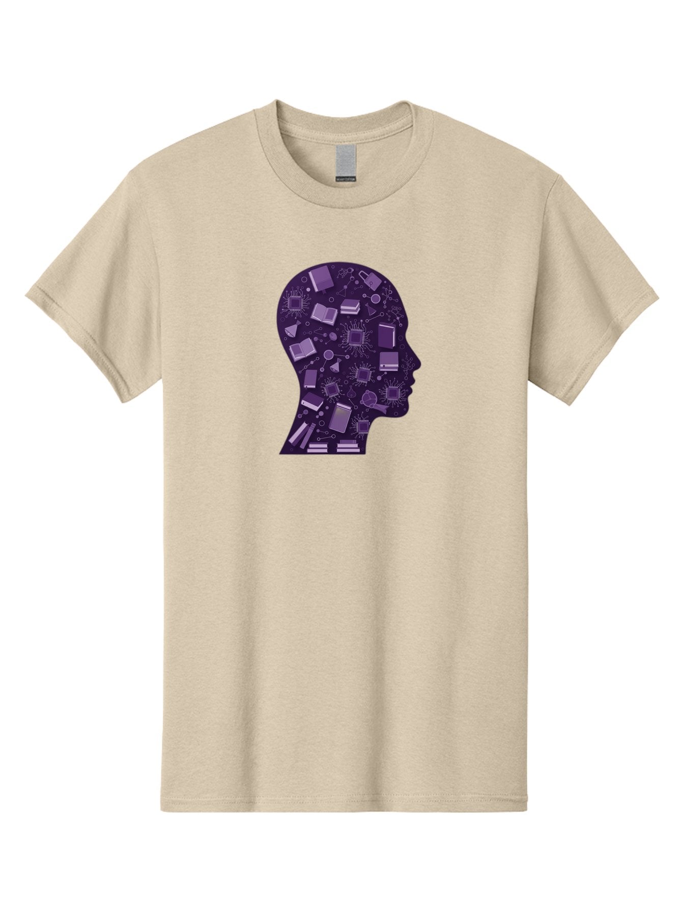 Human-Head-Silhouette Men'S Graphic Tee, 100% Cotton, Comfortable Casual Summer Wear, Machine Washable, Vintage Camera, Old Camera, Antique Camera, Black Camera, Classic Photography, Photography Equipment, Nostalgic Device, Film Camera, Bag601 13