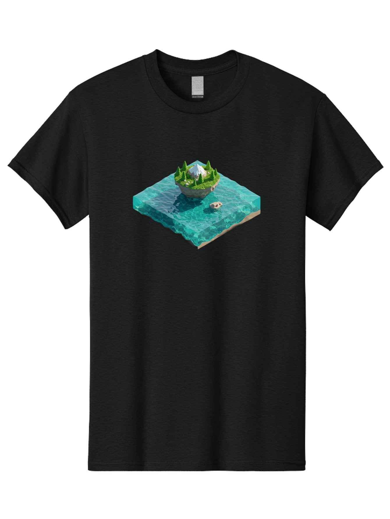 Island Men'S Graphic Tee, 100% Cotton, Comfortable Casual Summer Wear, Machine Washable, Vintage Camera, Old Camera, Antique Camera, Black Camera, Classic Photography, Photography Equipment, Nostalgic Device, Film Camera, Camera Art Bag619 5