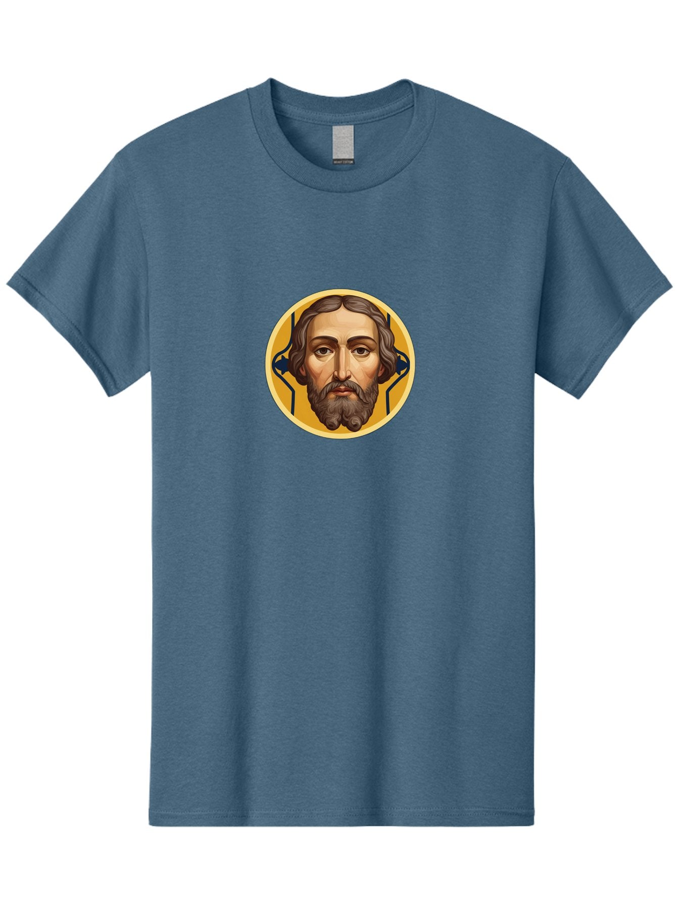 Jesus-Christ-Icon Men'S Graphic Tee, 100% Cotton, Comfortable Casual Summer Wear, Machine Washable, Vintage Camera, Old Camera, Antique Camera, Black Camera, Classic Photography, Photography Equipment, Nostalgic Device, Film Camera, Camera Art Bag622 3