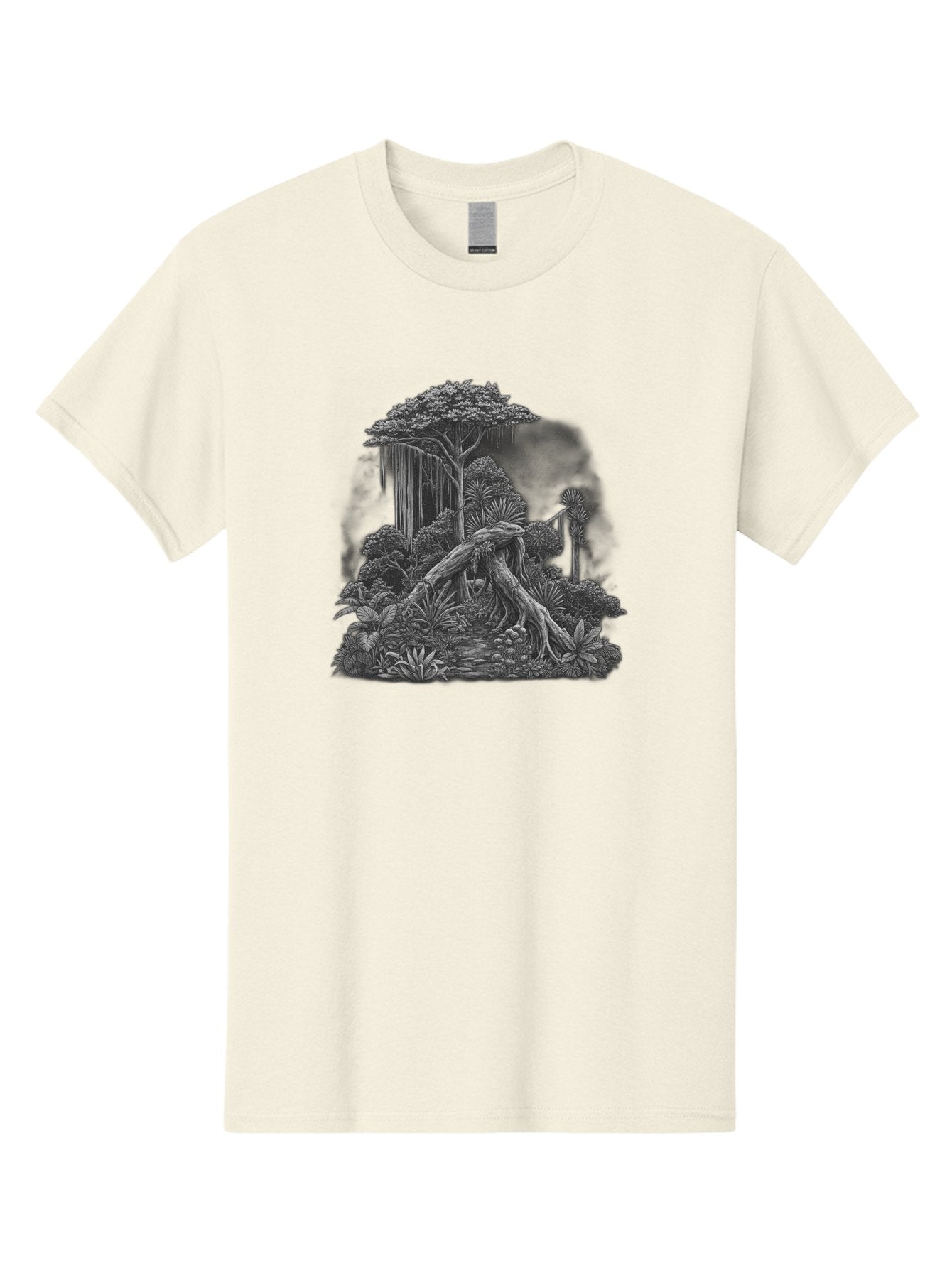 Jungle-Scene Men'S Graphic Tee, 100% Cotton, Comfortable Casual Summer Wear, Machine Washable, Vintage Camera, Old Camera, Antique Camera, Black Camera, Classic Photography, Photography Equipment, Nostalgic Device, Film Camera, Camera Art Bag624 12