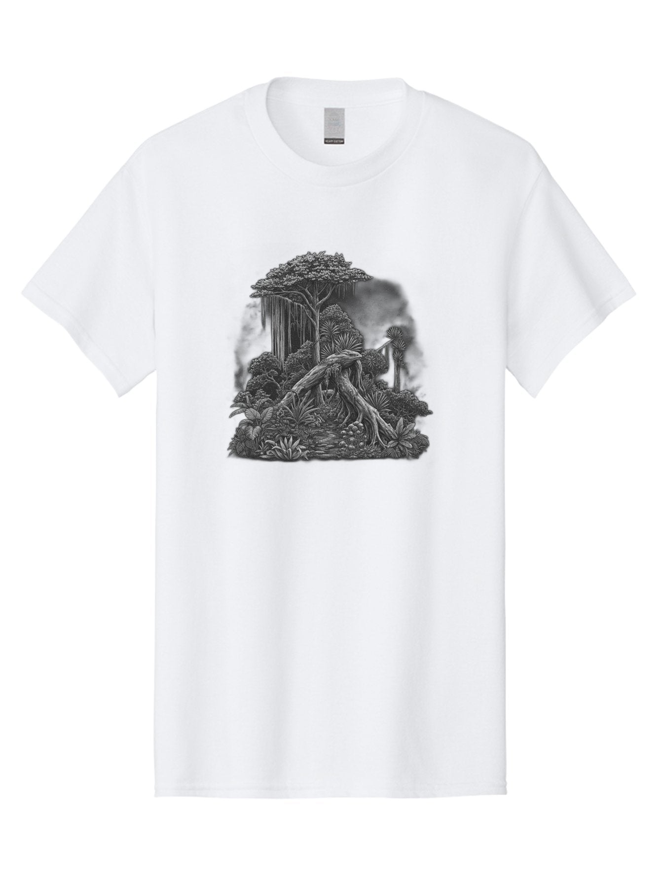 Jungle-Scene Men'S Graphic Tee, 100% Cotton, Comfortable Casual Summer Wear, Machine Washable, Vintage Camera, Old Camera, Antique Camera, Black Camera, Classic Photography, Photography Equipment, Nostalgic Device, Film Camera, Camera Art Bag624 3
