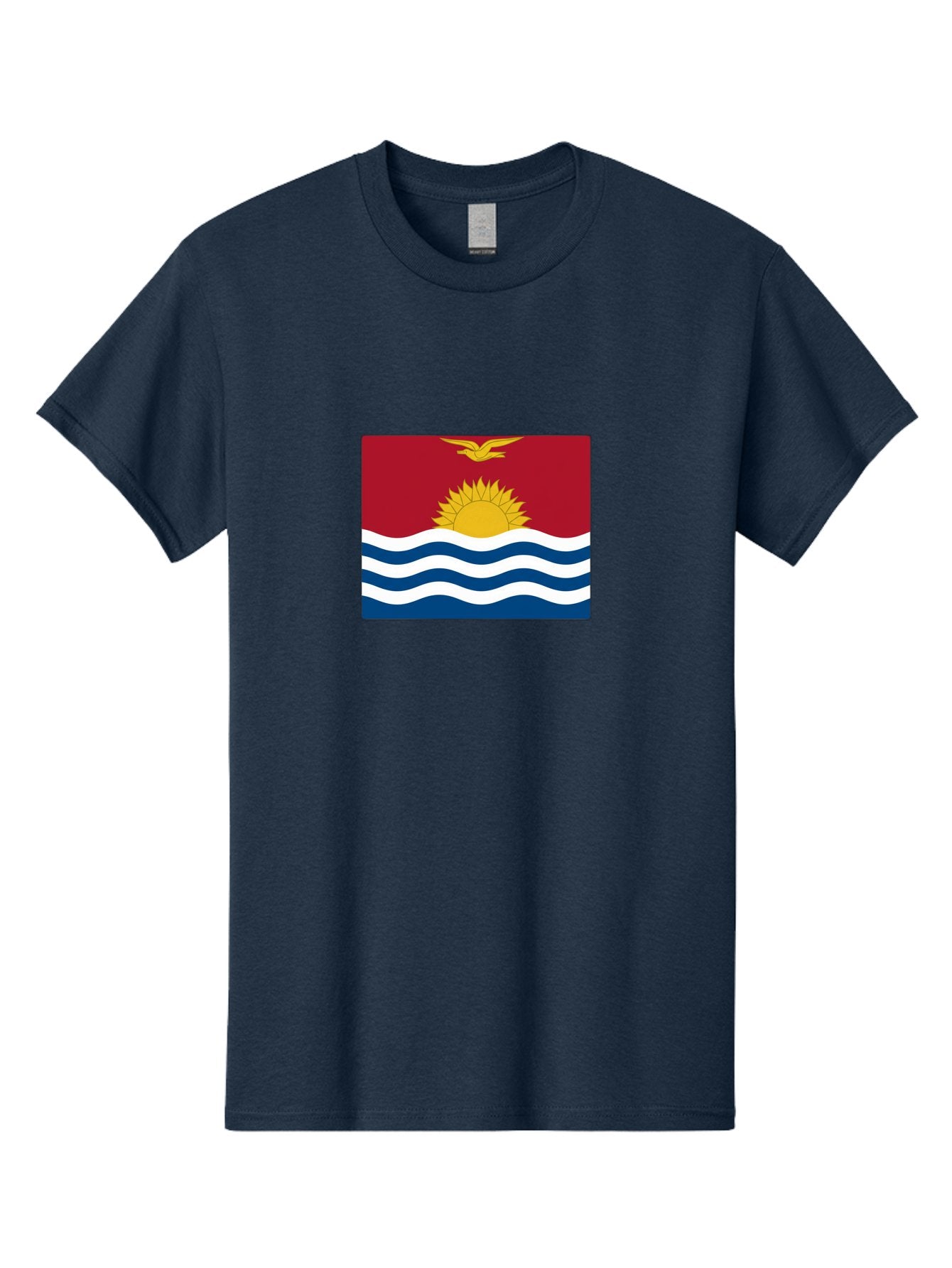 Kiribati-Flag-1 Men'S Graphic Tee, 100% Cotton, Comfortable Casual Summer Wear, Machine Washable, Vintage Camera, Old Camera, Antique Camera, Black Camera, Classic Photography, Photography Equipment, Nostalgic Device, Film Camera, Camera Art Bag643 12