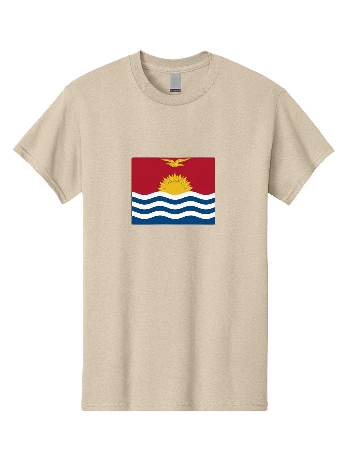 Kiribati-Flag-1 Men'S Graphic Tee, 100% Cotton, Comfortable Casual Summer Wear, Machine Washable, Vintage Camera, Old Camera, Antique Camera, Black Camera, Classic Photography, Photography Equipment, Nostalgic Device, Film Camera, Camera Art Bag643 5