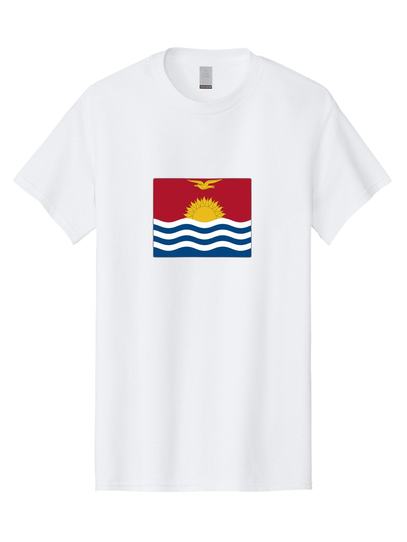 Kiribati-Flag-1 Men'S Graphic Tee, 100% Cotton, Comfortable Casual Summer Wear, Machine Washable, Vintage Camera, Old Camera, Antique Camera, Black Camera, Classic Photography, Photography Equipment, Nostalgic Device, Film Camera, Camera Art Bag643 7