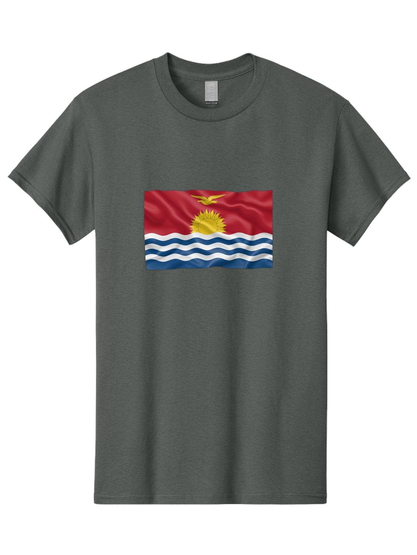 Kiribati-Flag-2 Men'S Graphic Tee, 100% Cotton, Comfortable Casual Summer Wear, Machine Washable, Vintage Camera, Old Camera, Antique Camera, Black Camera, Classic Photography, Photography Equipment, Nostalgic Device, Film Camera, Camera Art Bag644 7