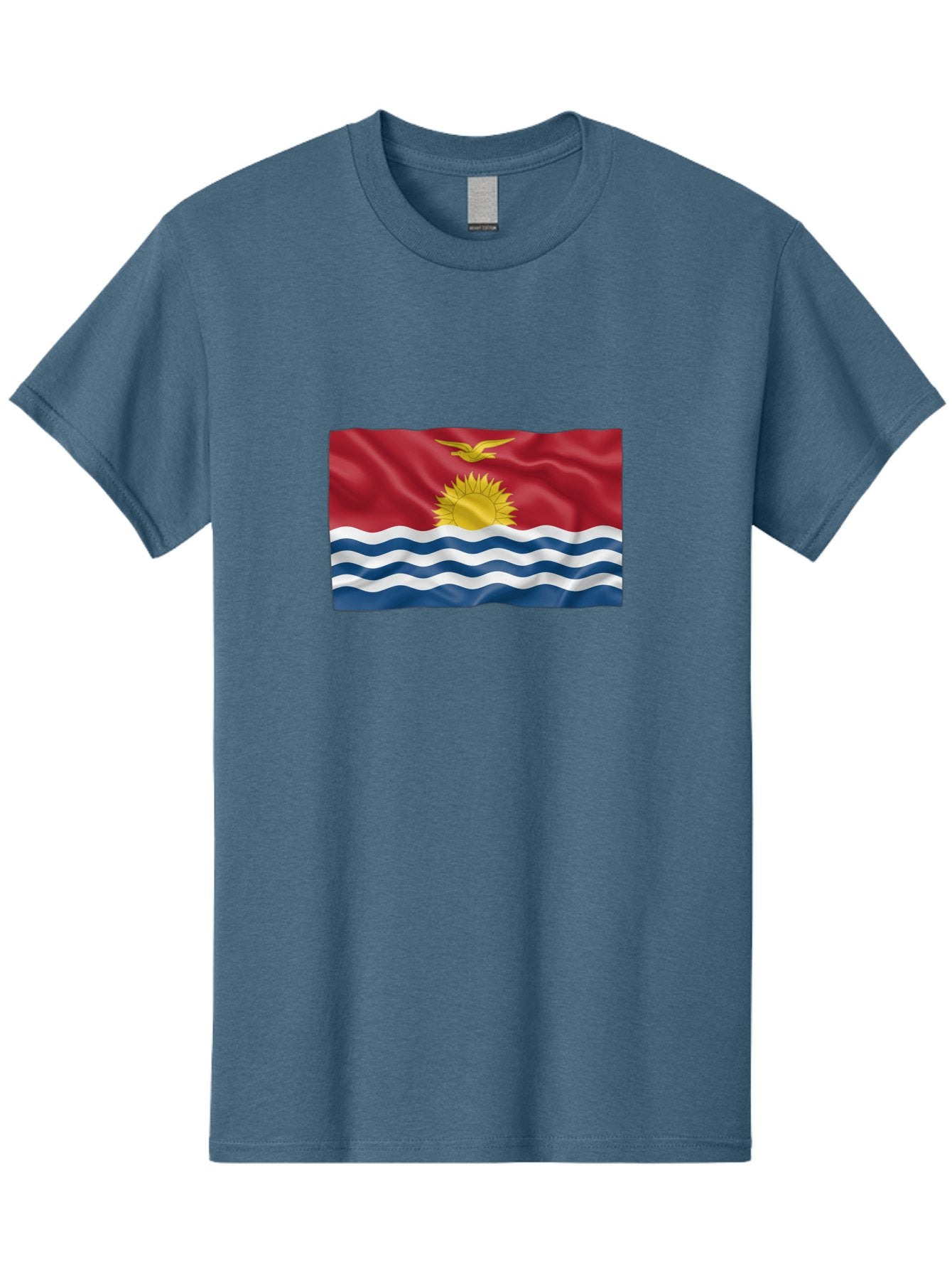 Kiribati-Flag-2 Men'S Graphic Tee, 100% Cotton, Comfortable Casual Summer Wear, Machine Washable, Vintage Camera, Old Camera, Antique Camera, Black Camera, Classic Photography, Photography Equipment, Nostalgic Device, Film Camera, Camera Art Bag644 5