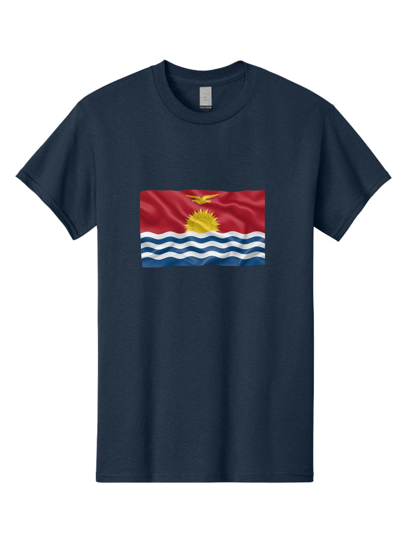 Kiribati-Flag-2 Men'S Graphic Tee, 100% Cotton, Comfortable Casual Summer Wear, Machine Washable, Vintage Camera, Old Camera, Antique Camera, Black Camera, Classic Photography, Photography Equipment, Nostalgic Device, Film Camera, Camera Art Bag644 8