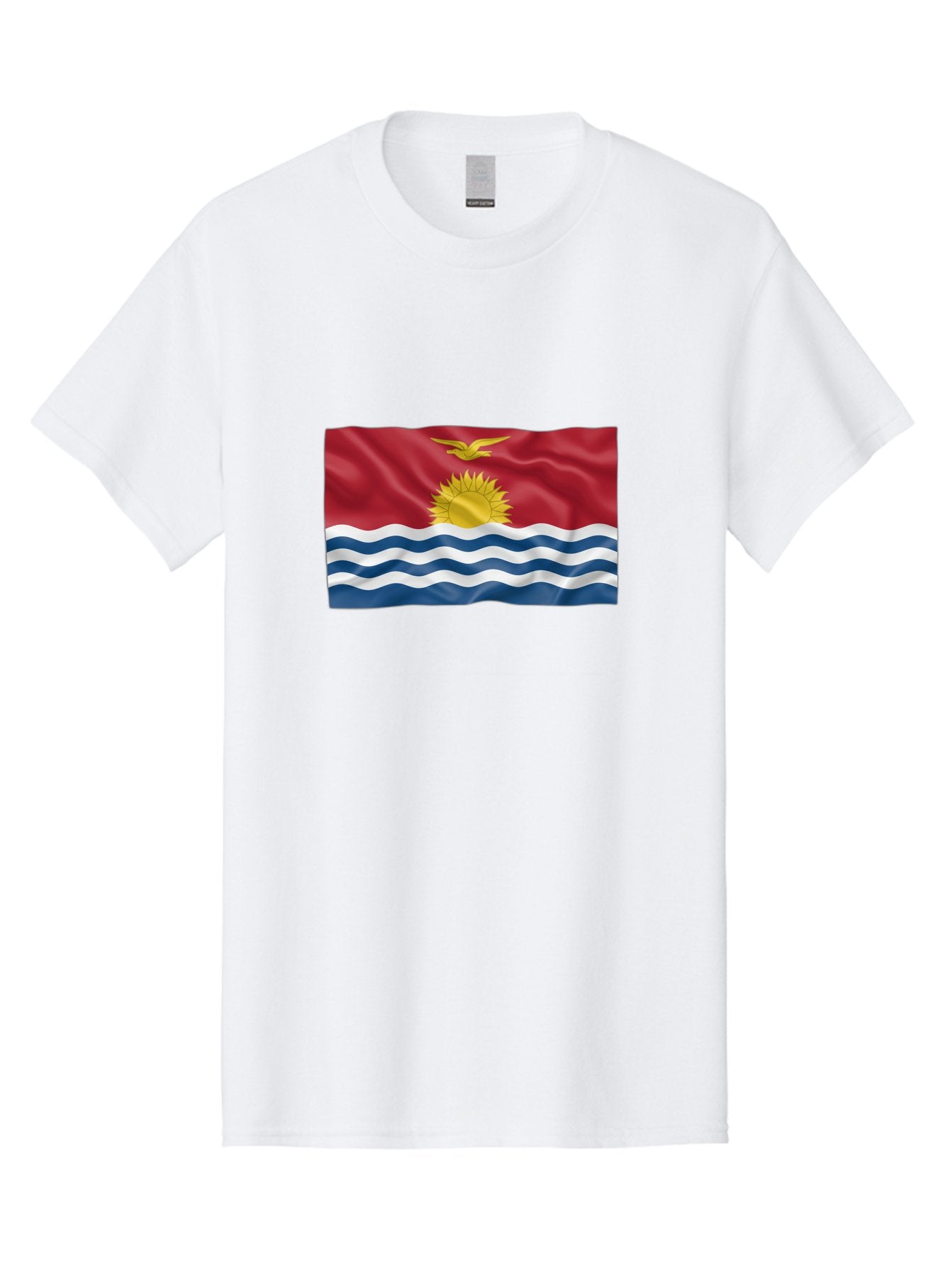 Kiribati-Flag-2 Men'S Graphic Tee, 100% Cotton, Comfortable Casual Summer Wear, Machine Washable, Vintage Camera, Old Camera, Antique Camera, Black Camera, Classic Photography, Photography Equipment, Nostalgic Device, Film Camera, Camera Art Bag644 3