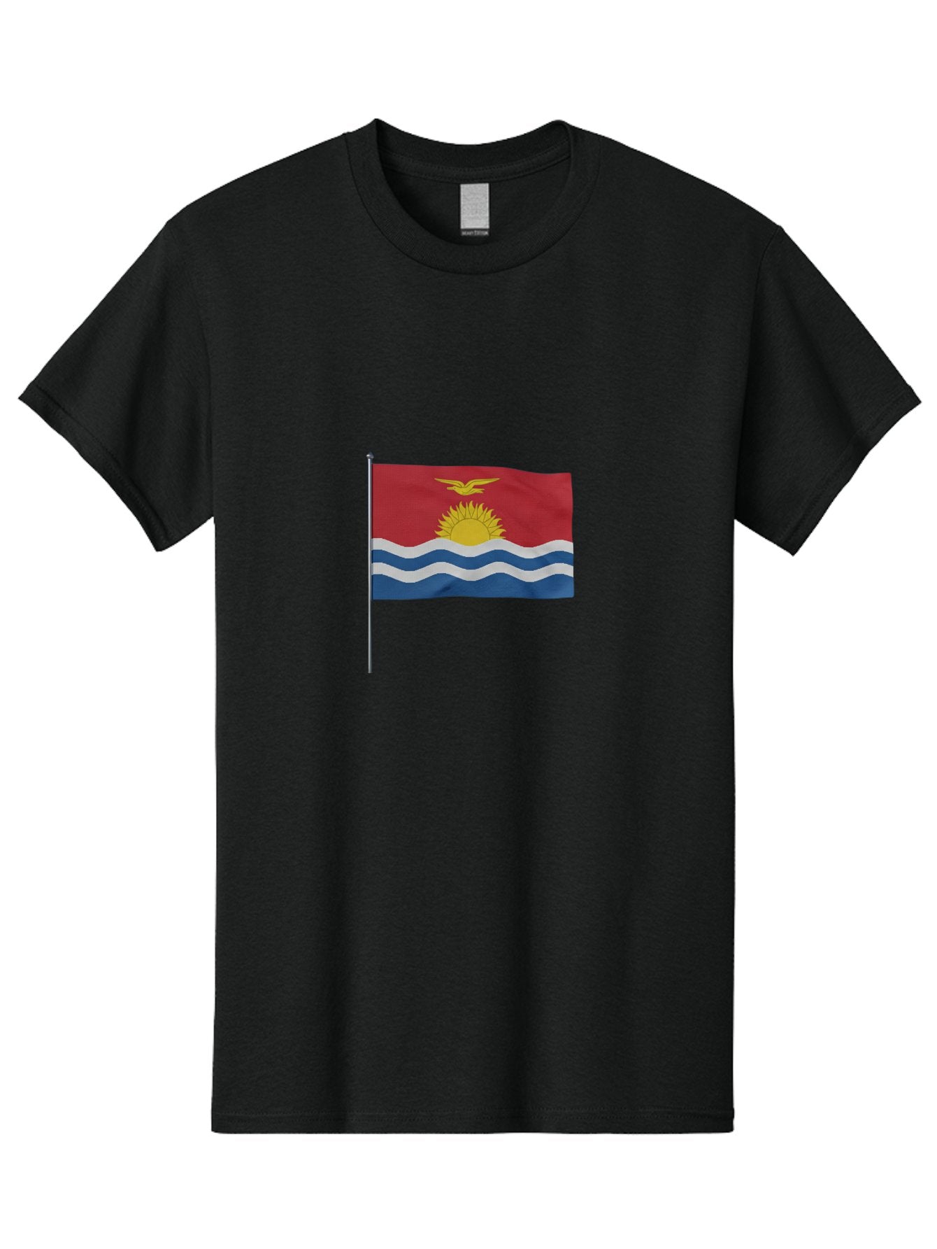 Kiribati-Flag-3 Men'S Graphic Tee, 100% Cotton, Comfortable Casual Summer Wear, Machine Washable, Vintage Camera, Old Camera, Antique Camera, Black Camera, Classic Photography, Photography Equipment, Nostalgic Device, Film Camera, Camera Art Bag645 4