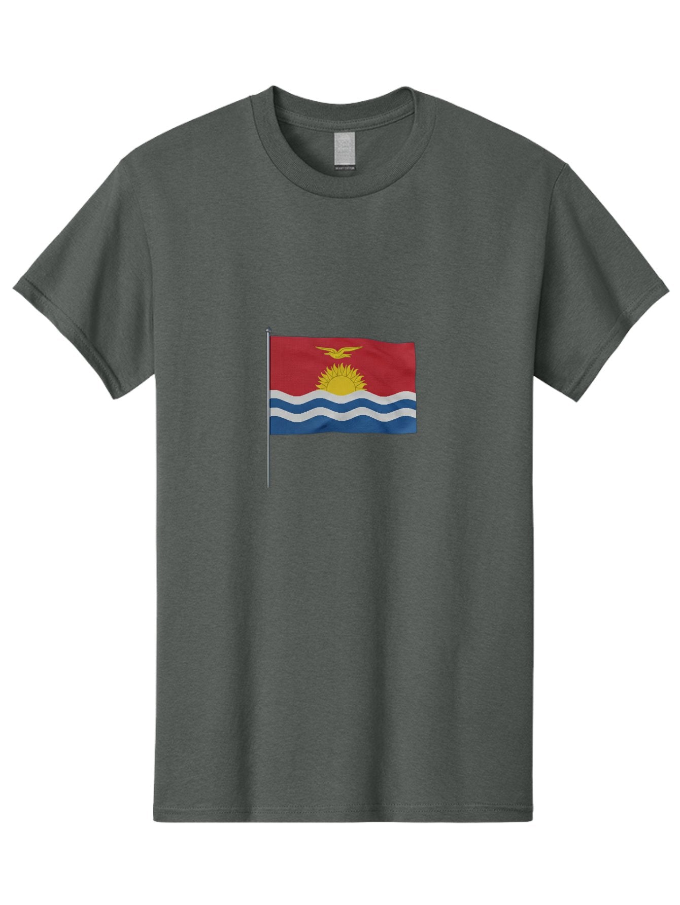 Kiribati-Flag-3 Men'S Graphic Tee, 100% Cotton, Comfortable Casual Summer Wear, Machine Washable, Vintage Camera, Old Camera, Antique Camera, Black Camera, Classic Photography, Photography Equipment, Nostalgic Device, Film Camera, Camera Art Bag645 9