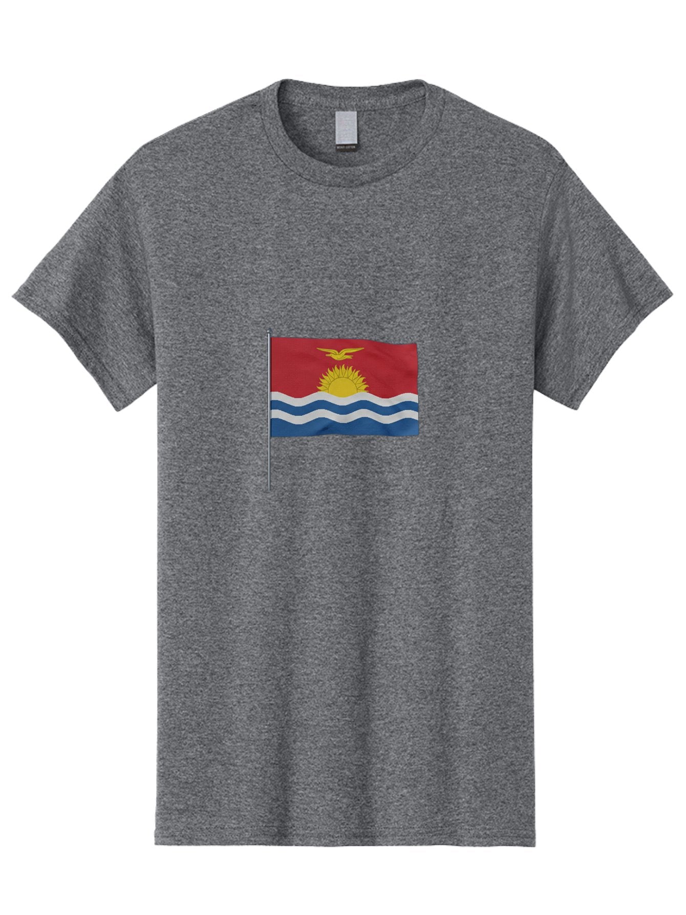 Kiribati-Flag-3 Men'S Graphic Tee, 100% Cotton, Comfortable Casual Summer Wear, Machine Washable, Vintage Camera, Old Camera, Antique Camera, Black Camera, Classic Photography, Photography Equipment, Nostalgic Device, Film Camera, Camera Art Bag645 6