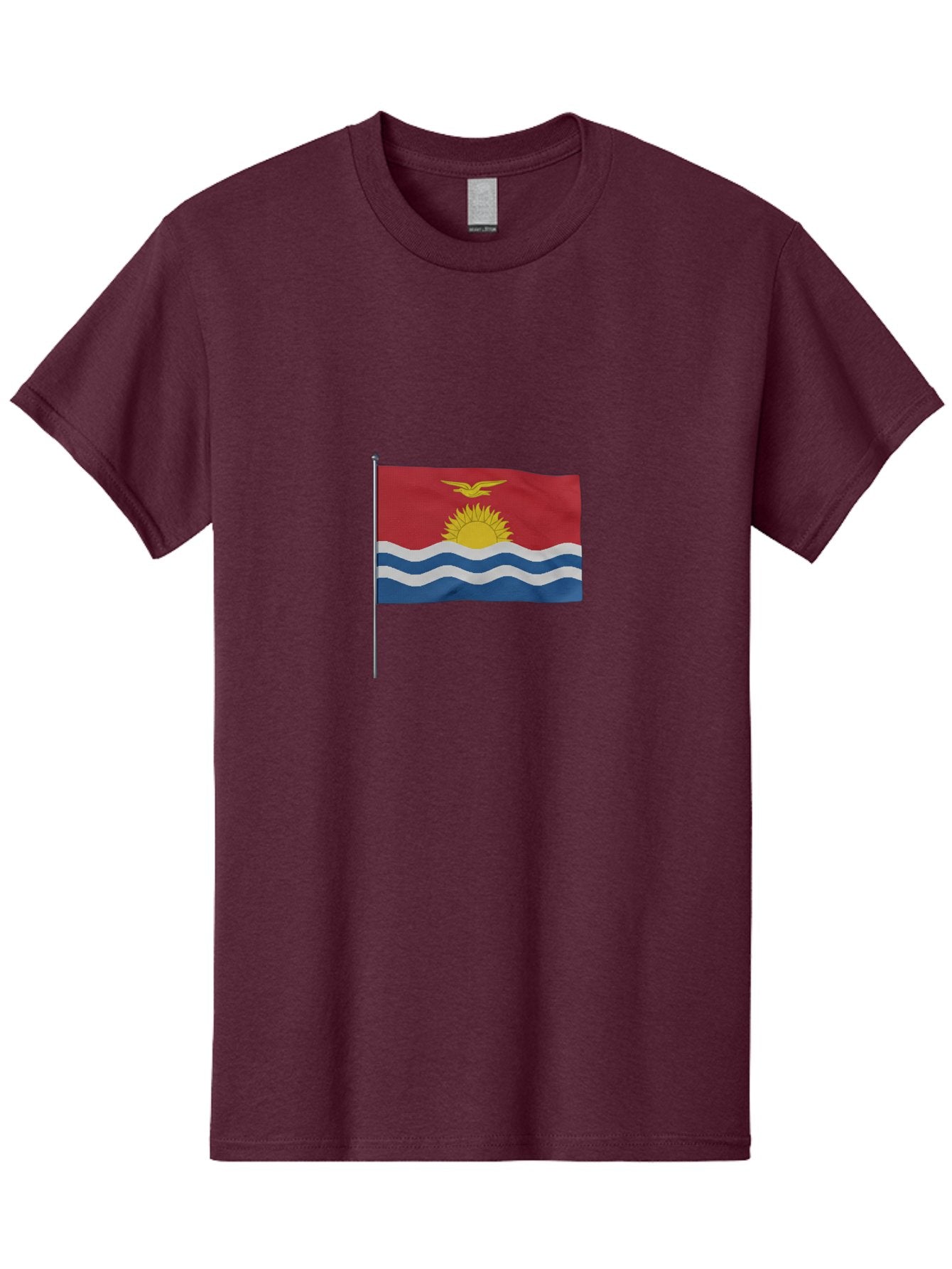 Kiribati-Flag-3 Men'S Graphic Tee, 100% Cotton, Comfortable Casual Summer Wear, Machine Washable, Vintage Camera, Old Camera, Antique Camera, Black Camera, Classic Photography, Photography Equipment, Nostalgic Device, Film Camera, Camera Art Bag645 10