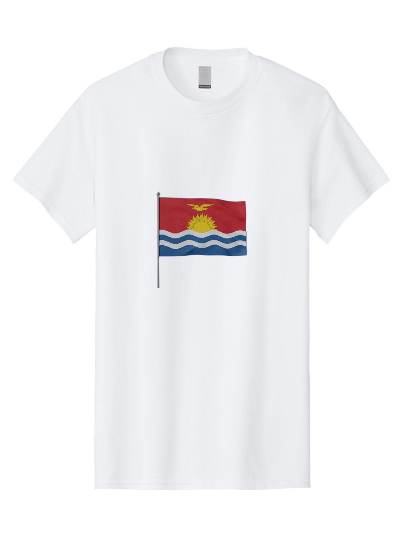 Kiribati-Flag-3 Men'S Graphic Tee, 100% Cotton, Comfortable Casual Summer Wear, Machine Washable, Vintage Camera, Old Camera, Antique Camera, Black Camera, Classic Photography, Photography Equipment, Nostalgic Device, Film Camera, Camera Art Bag645 8