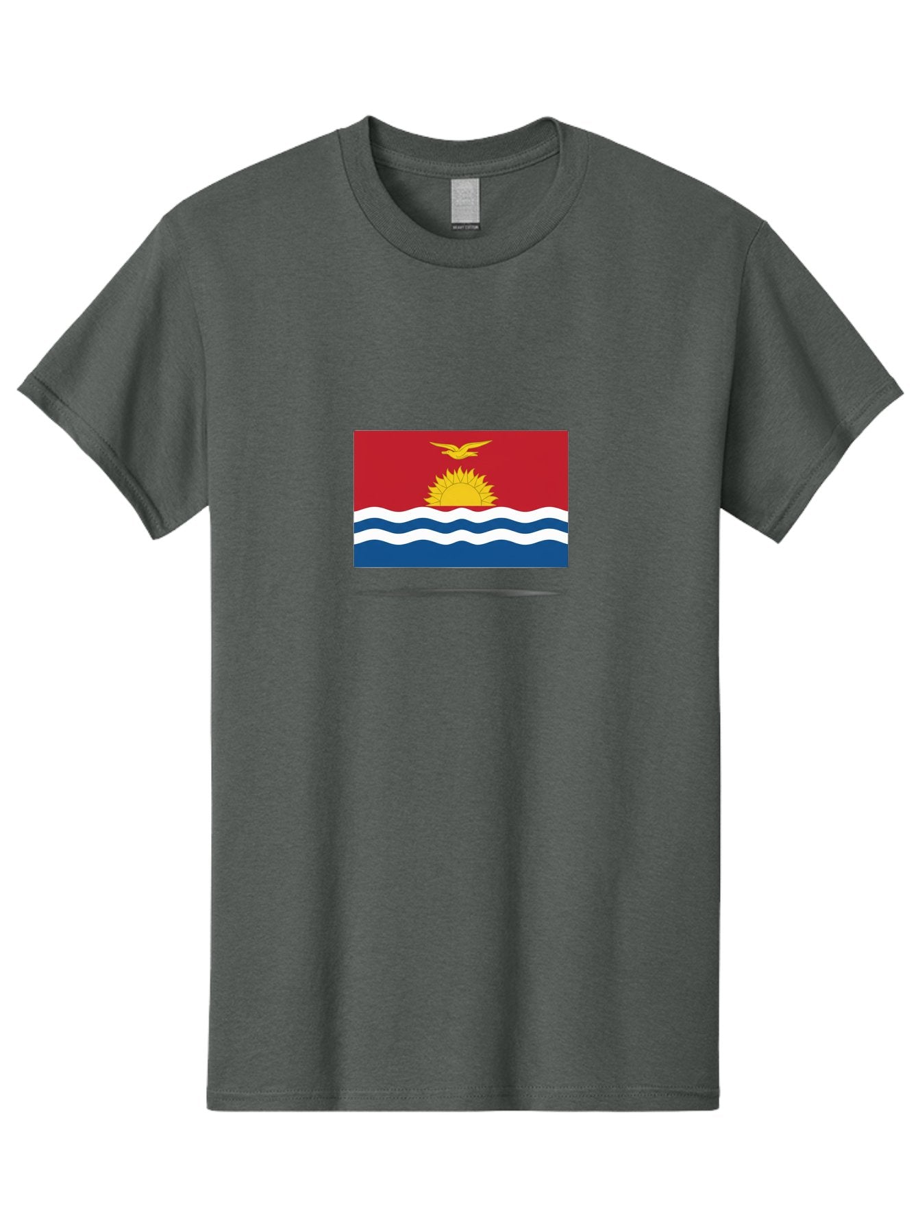 Kiribati-Flag-4 Men'S Graphic Tee, 100% Cotton, Comfortable Casual Summer Wear, Machine Washable, Vintage Camera, Old Camera, Antique Camera, Black Camera, Classic Photography, Photography Equipment, Nostalgic Device, Film Camera, Camera Art Bag646 5