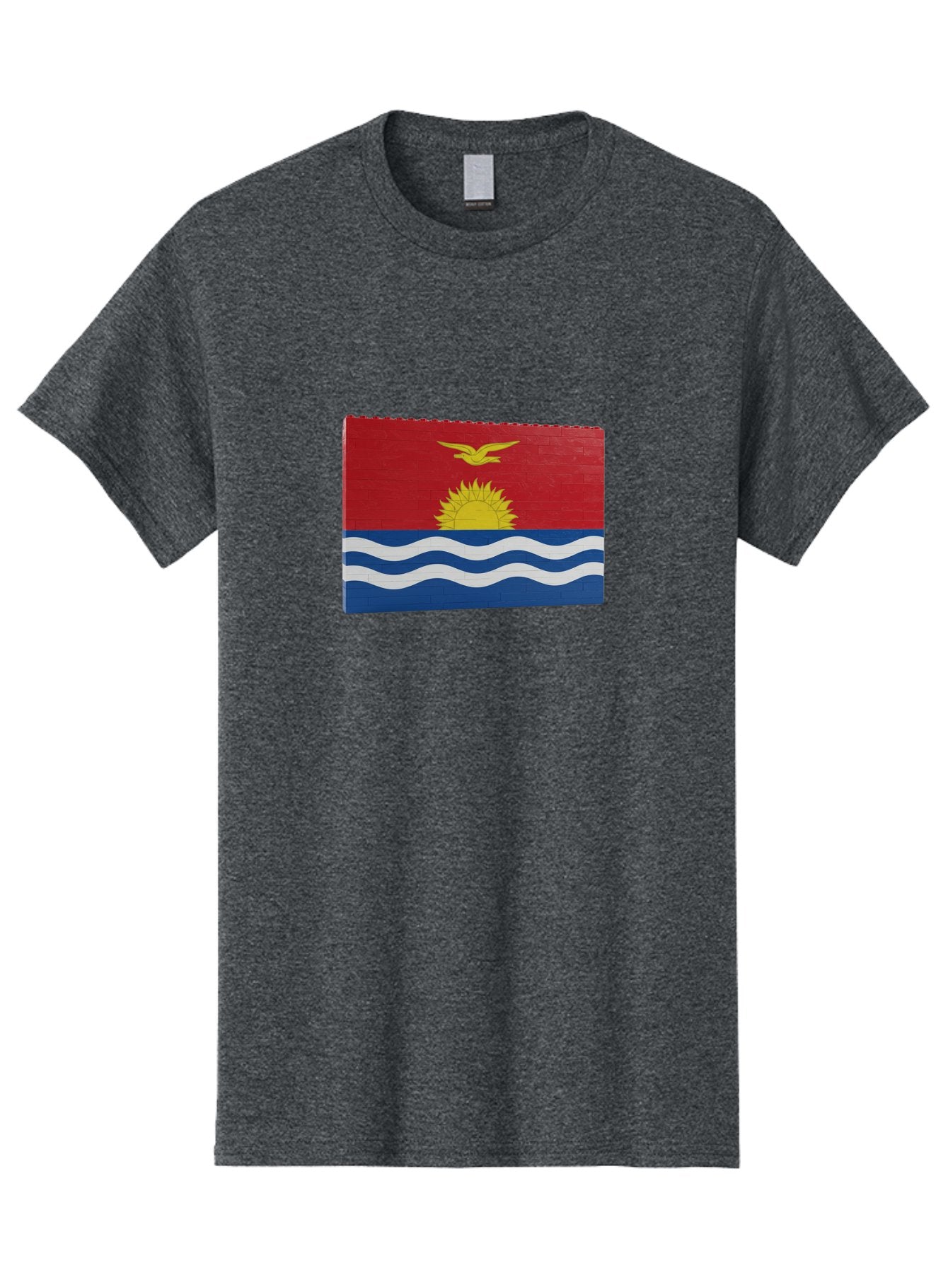 Kiribati-Flag-5 Men'S Graphic Tee, 100% Cotton, Comfortable Casual Summer Wear, Machine Washable, Vintage Camera, Old Camera, Antique Camera, Black Camera, Classic Photography, Photography Equipment, Nostalgic Device, Film Camera, Camera Art Bag647 3
