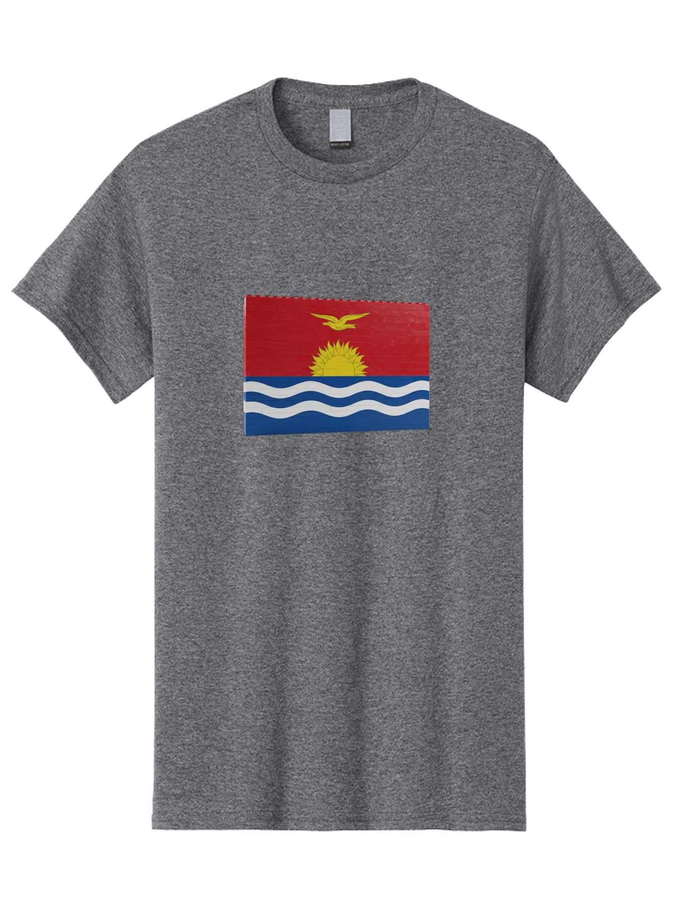 Kiribati-Flag-5 Men'S Graphic Tee, 100% Cotton, Comfortable Casual Summer Wear, Machine Washable, Vintage Camera, Old Camera, Antique Camera, Black Camera, Classic Photography, Photography Equipment, Nostalgic Device, Film Camera, Camera Art Bag647 8