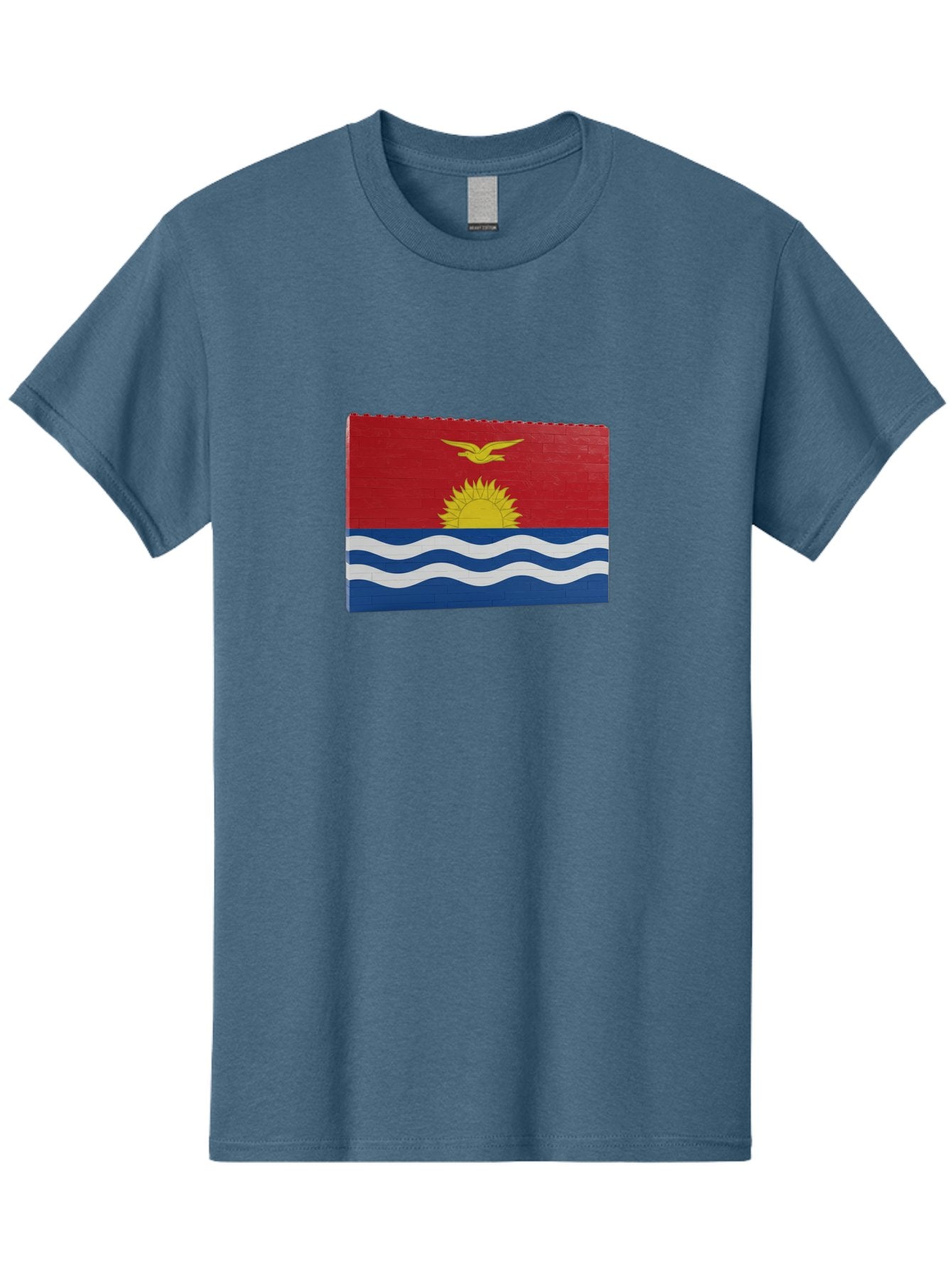 Kiribati-Flag-5 Men'S Graphic Tee, 100% Cotton, Comfortable Casual Summer Wear, Machine Washable, Vintage Camera, Old Camera, Antique Camera, Black Camera, Classic Photography, Photography Equipment, Nostalgic Device, Film Camera, Camera Art Bag647