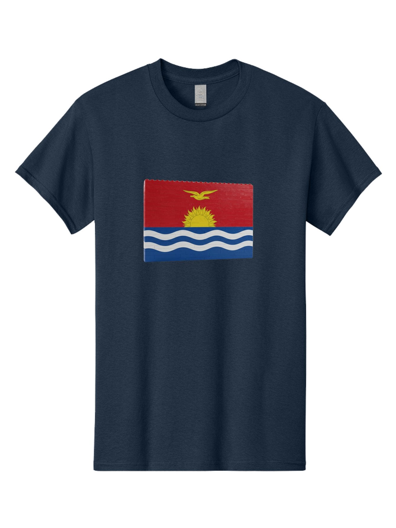 Kiribati-Flag-5 Men'S Graphic Tee, 100% Cotton, Comfortable Casual Summer Wear, Machine Washable, Vintage Camera, Old Camera, Antique Camera, Black Camera, Classic Photography, Photography Equipment, Nostalgic Device, Film Camera, Camera Art Bag647 4