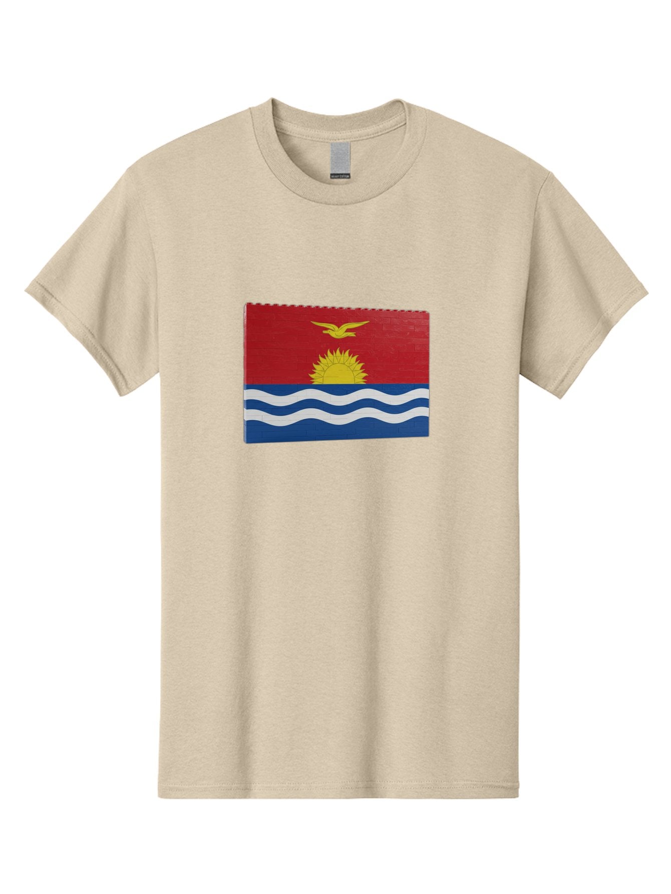 Kiribati-Flag-5 Men'S Graphic Tee, 100% Cotton, Comfortable Casual Summer Wear, Machine Washable, Vintage Camera, Old Camera, Antique Camera, Black Camera, Classic Photography, Photography Equipment, Nostalgic Device, Film Camera, Camera Art Bag647 7