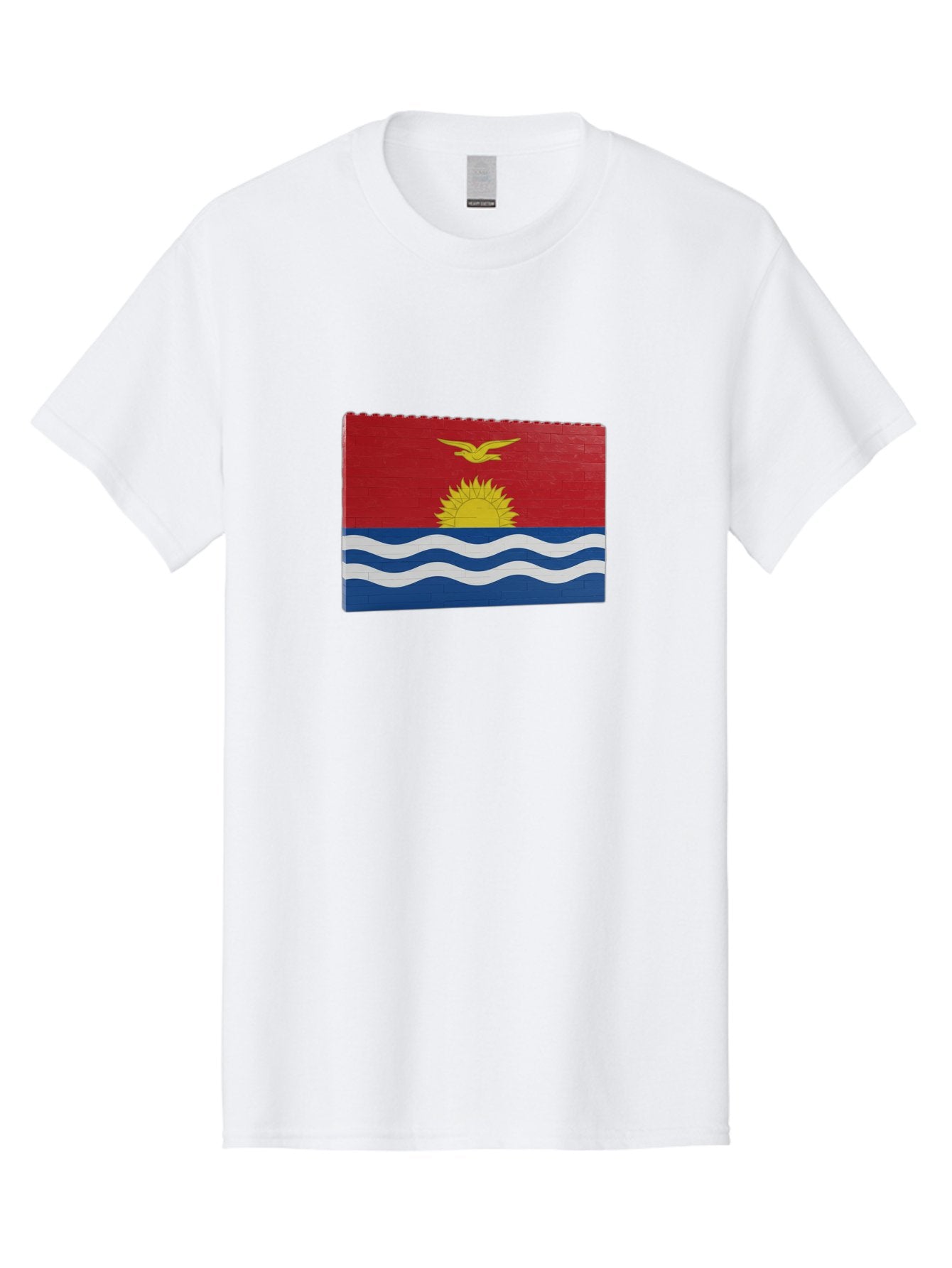 Kiribati-Flag-5 Men'S Graphic Tee, 100% Cotton, Comfortable Casual Summer Wear, Machine Washable, Vintage Camera, Old Camera, Antique Camera, Black Camera, Classic Photography, Photography Equipment, Nostalgic Device, Film Camera, Camera Art Bag647