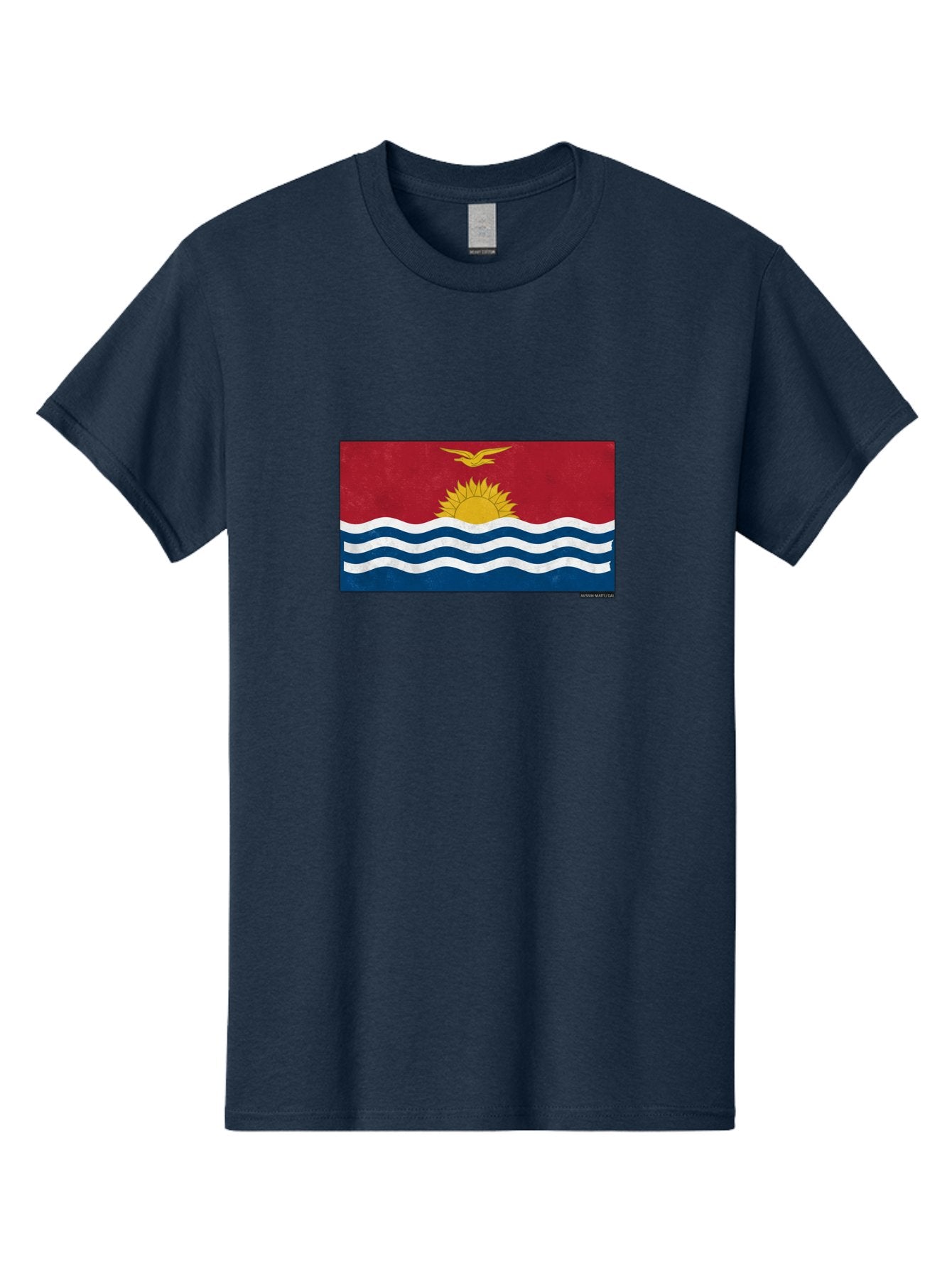 Kiribati-Flag-7 Men'S Graphic Tee, 100% Cotton, Comfortable Casual Summer Wear, Machine Washable, Vintage Camera, Old Camera, Antique Camera, Black Camera, Classic Photography, Photography Equipment, Nostalgic Device, Film Camera, Camera Art Bag649 10