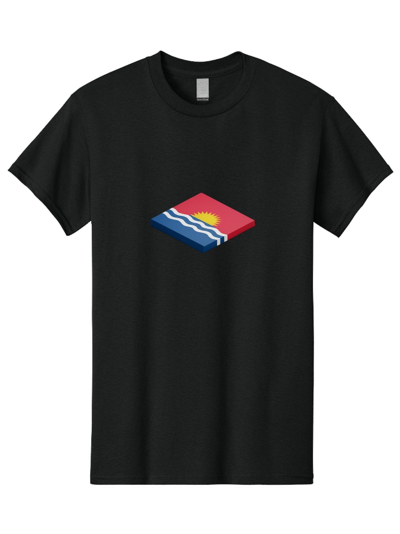 Kiribati-Flag-8 Men'S Graphic Tee, 100% Cotton, Comfortable Casual Summer Wear, Machine Washable, Vintage Camera, Old Camera, Antique Camera, Black Camera, Classic Photography, Photography Equipment, Nostalgic Device, Film Camera, Camera Art Bag650