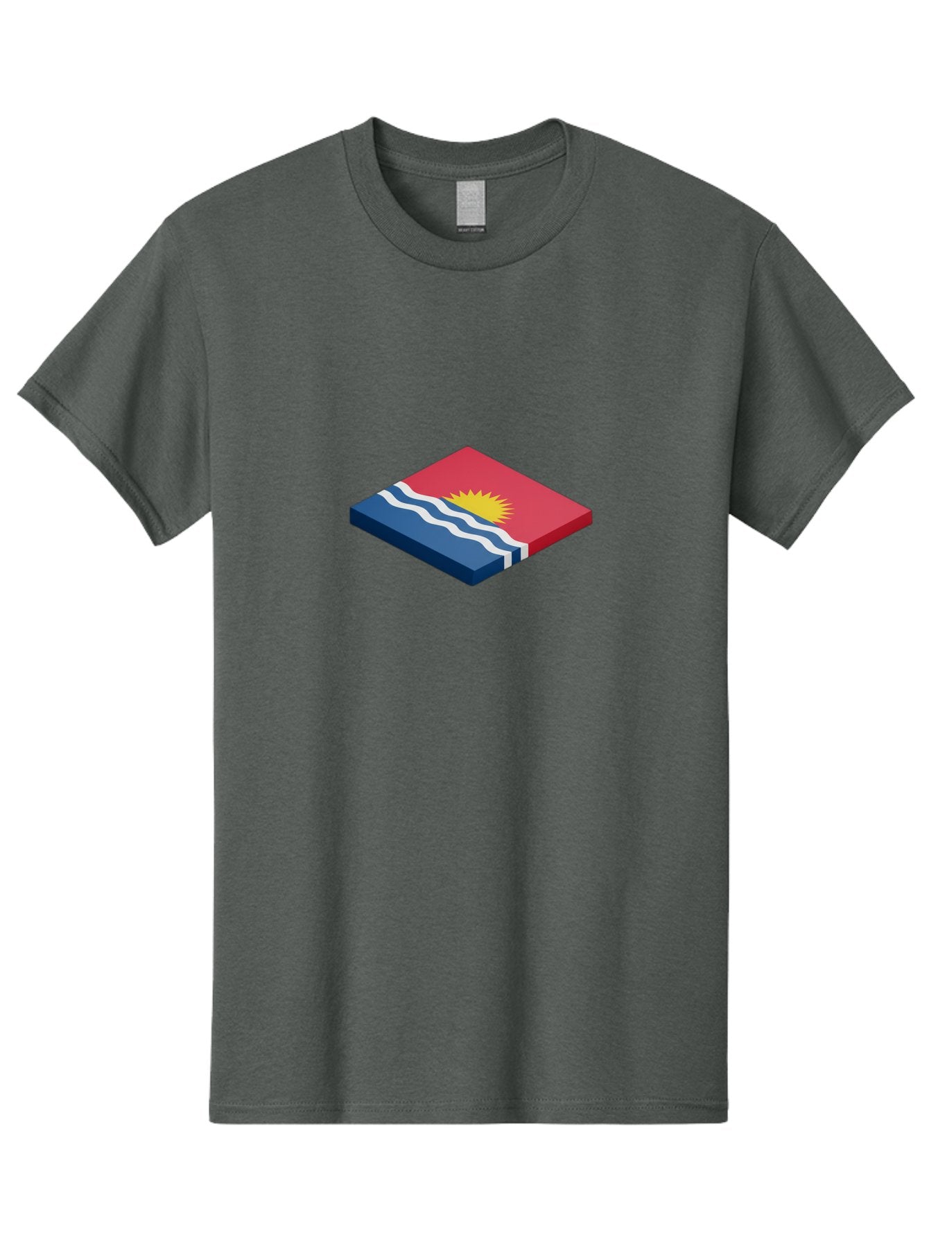 Kiribati-Flag-8 Men'S Graphic Tee, 100% Cotton, Comfortable Casual Summer Wear, Machine Washable, Vintage Camera, Old Camera, Antique Camera, Black Camera, Classic Photography, Photography Equipment, Nostalgic Device, Film Camera, Camera Art Bag650 15