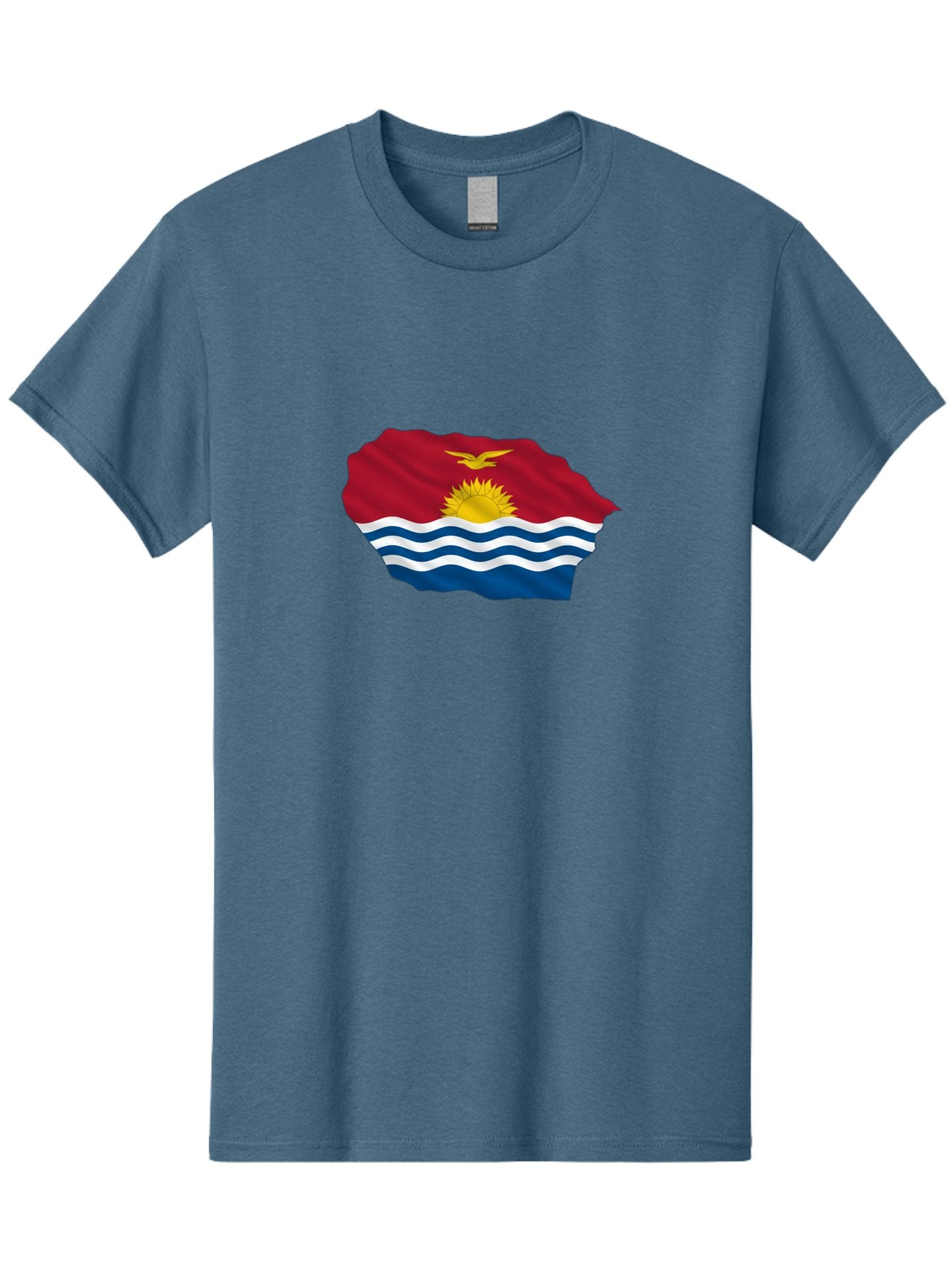 Kiribati-Flag-9 Men'S Graphic Tee, 100% Cotton, Comfortable Casual Summer Wear, Machine Washable, Vintage Camera, Old Camera, Antique Camera, Black Camera, Classic Photography, Photography Equipment, Nostalgic Device, Film Camera, Camera Art Bag651 3