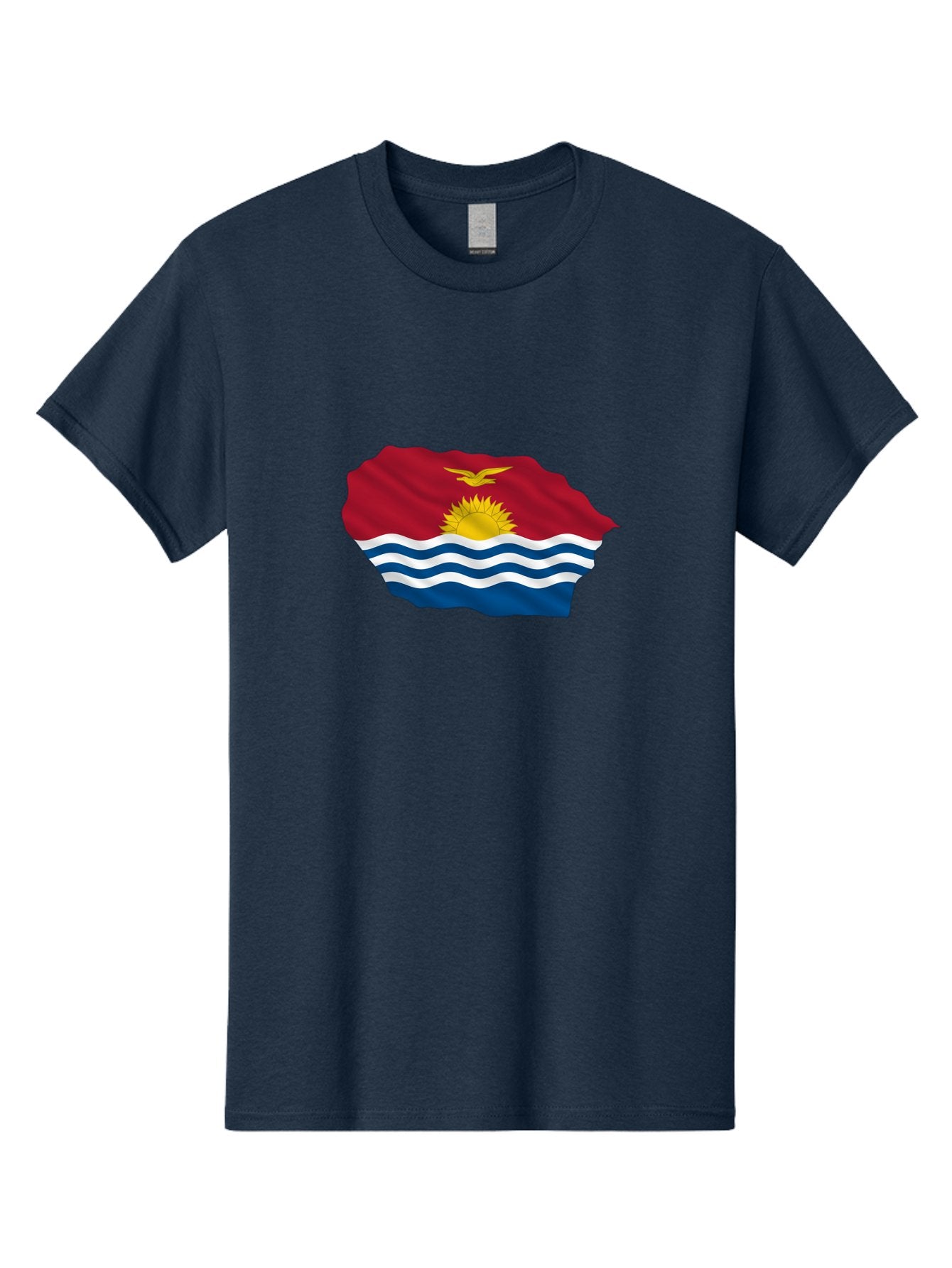 Kiribati-Flag-9 Men'S Graphic Tee, 100% Cotton, Comfortable Casual Summer Wear, Machine Washable, Vintage Camera, Old Camera, Antique Camera, Black Camera, Classic Photography, Photography Equipment, Nostalgic Device, Film Camera, Camera Art Bag651