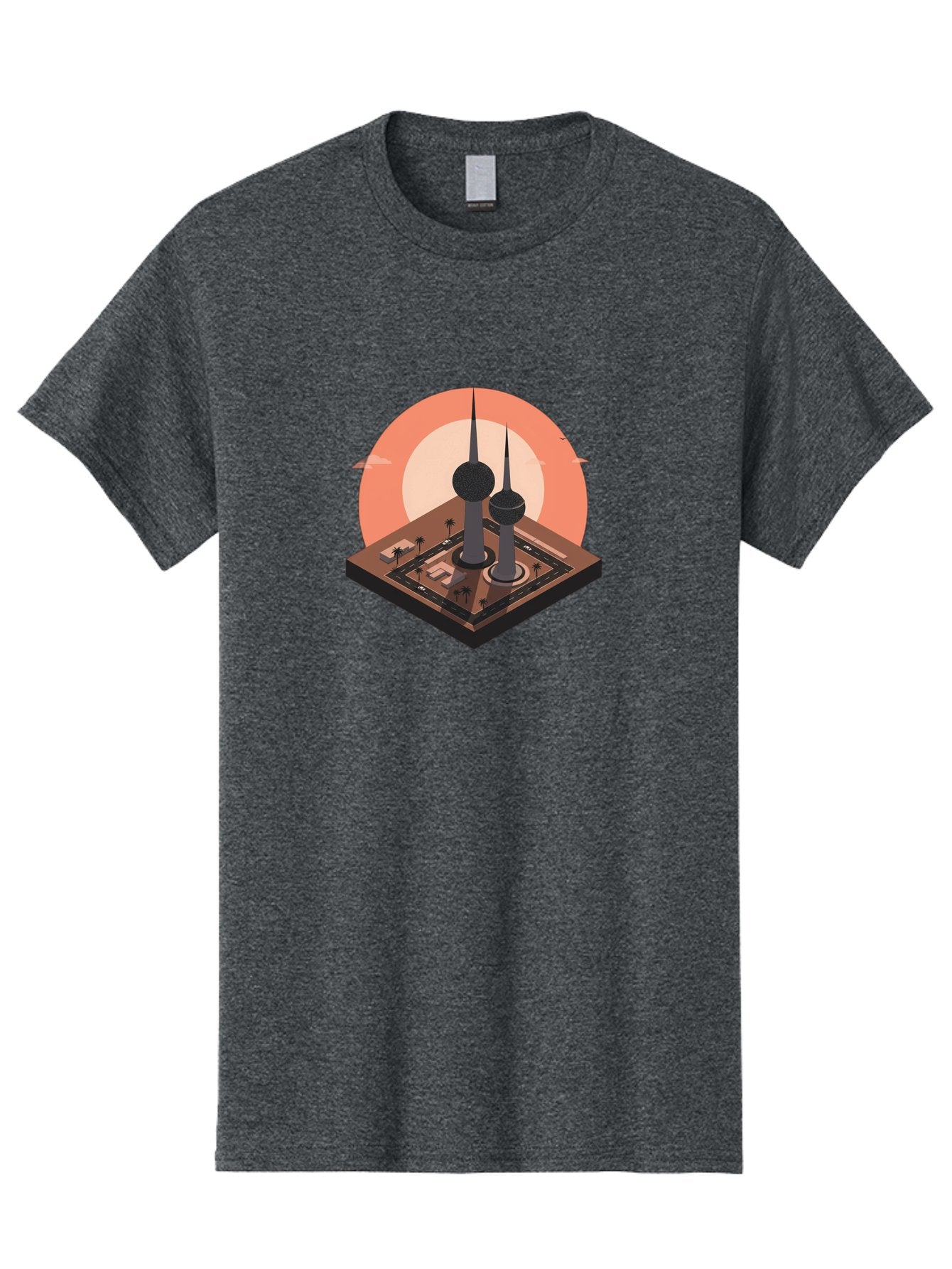 Kuwait-Towers-2 Men'S Graphic Tee, 100% Cotton, Comfortable Casual Summer Wear, Machine Washable, Vintage Camera, Old Camera, Antique Camera, Black Camera, Classic Photography, Photography Equipment, Nostalgic Device, Film Camera, Camera Art Bag669 11