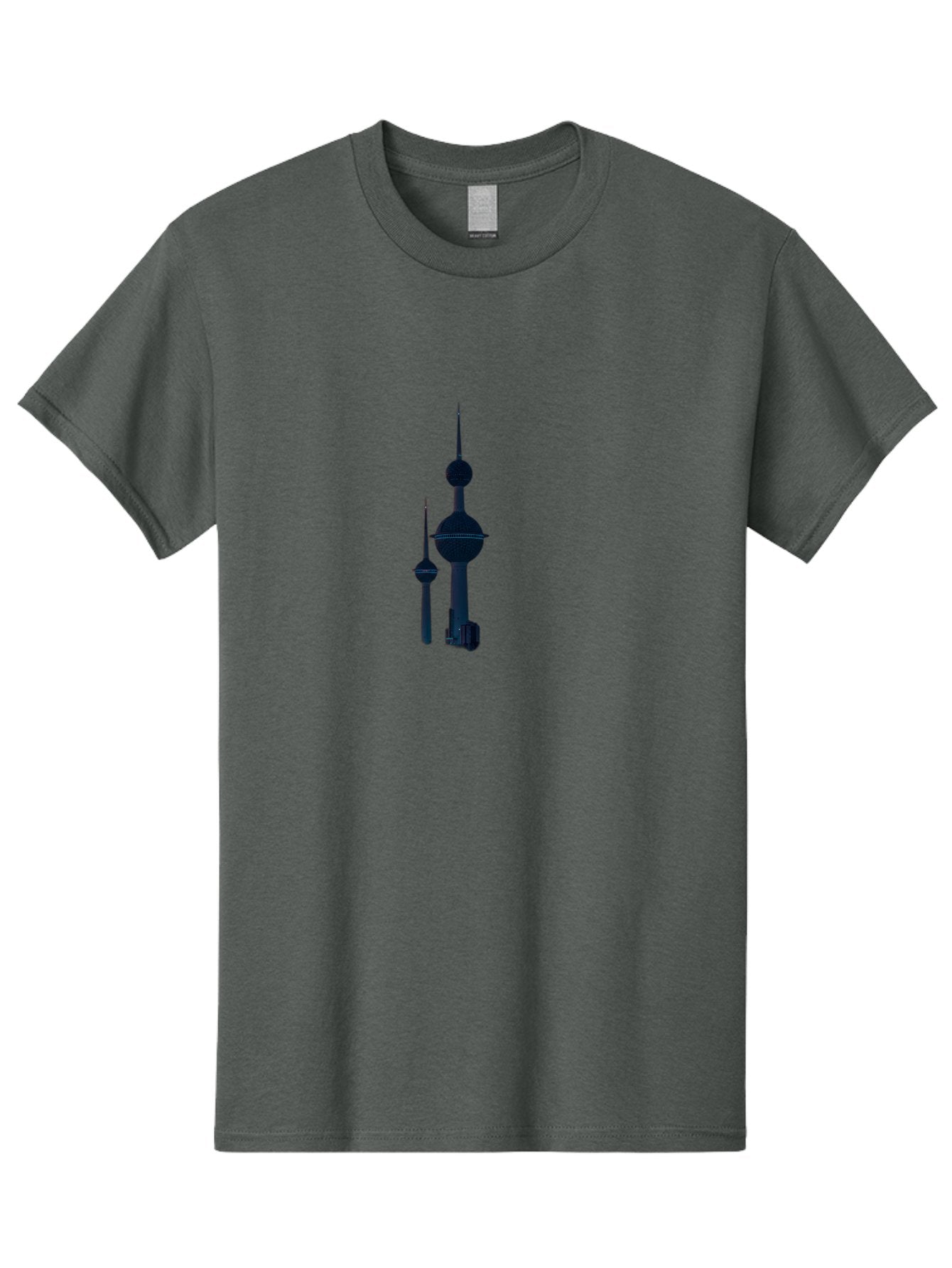 Kuwait-Towers-3 Men'S Graphic Tee, 100% Cotton, Comfortable Casual Summer Wear, Machine Washable, Vintage Camera, Old Camera, Antique Camera, Black Camera, Classic Photography, Photography Equipment, Nostalgic Device, Film Camera, Camera Art Bag670 7