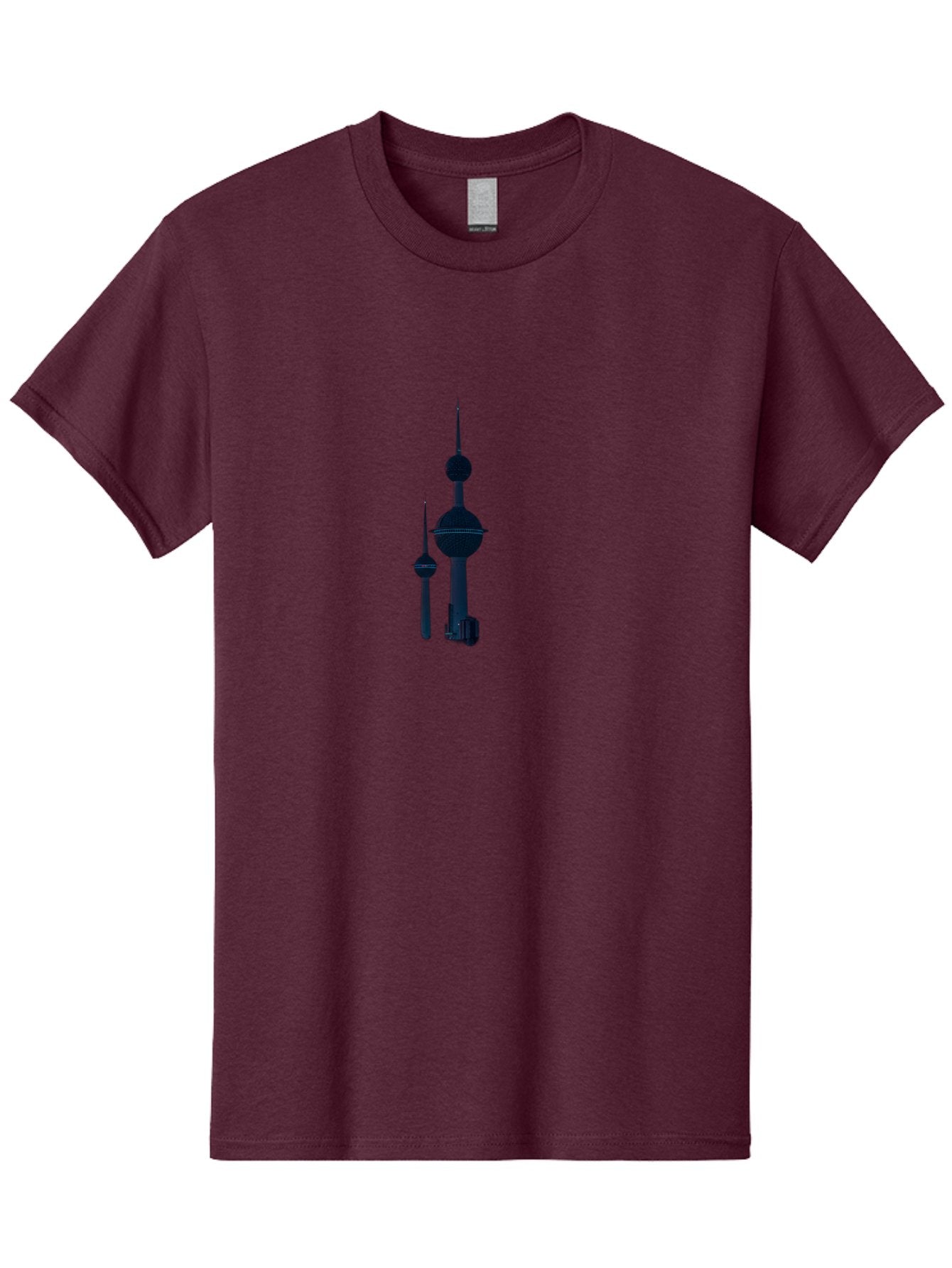 Kuwait-Towers-3 Men'S Graphic Tee, 100% Cotton, Comfortable Casual Summer Wear, Machine Washable, Vintage Camera, Old Camera, Antique Camera, Black Camera, Classic Photography, Photography Equipment, Nostalgic Device, Film Camera, Camera Art Bag670 13