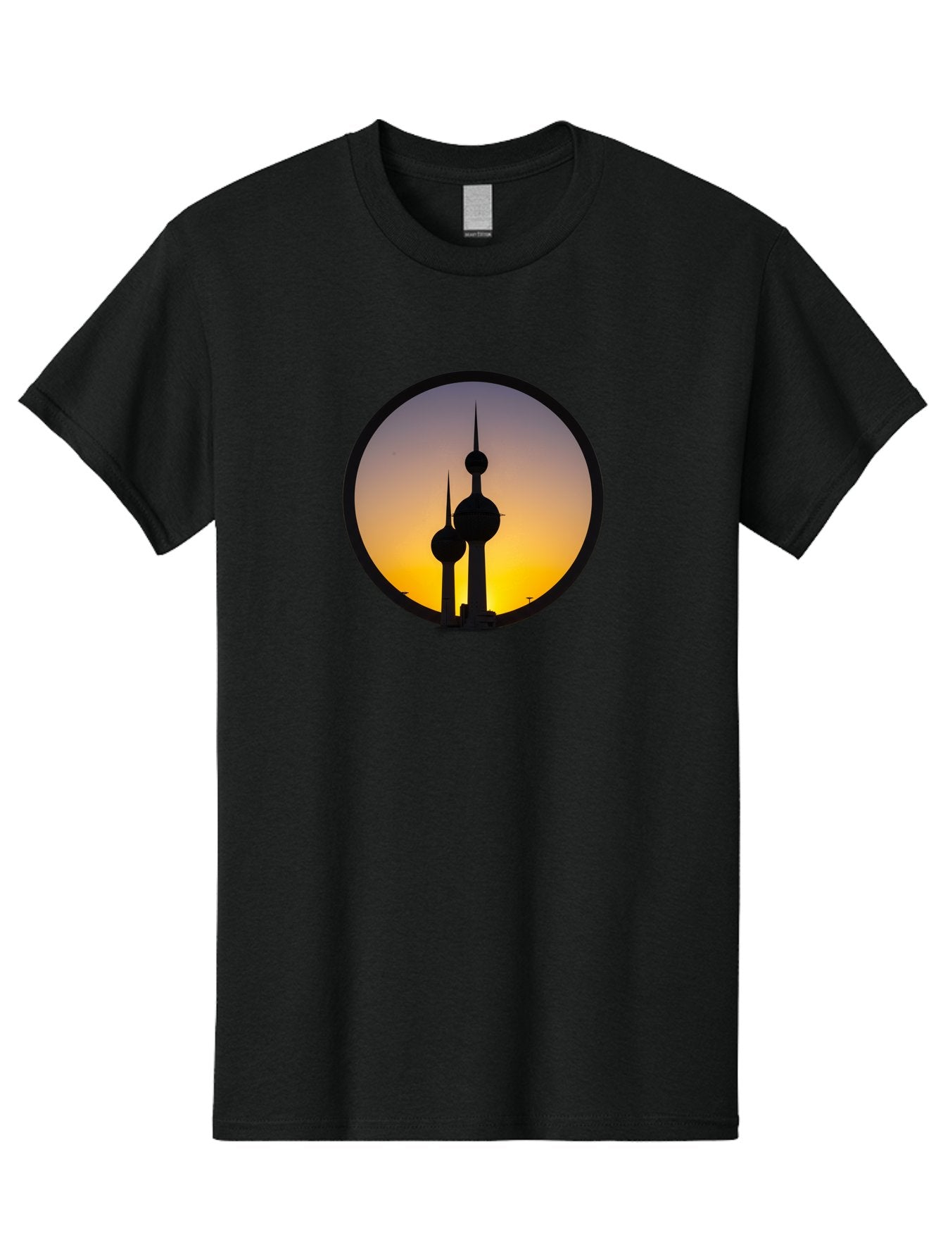 Kuwait-Towers-4 Men'S Graphic Tee, 100% Cotton, Comfortable Casual Summer Wear, Machine Washable, Vintage Camera, Old Camera, Antique Camera, Black Camera, Classic Photography, Photography Equipment, Nostalgic Device, Film Camera, Camera Art Bag671 12