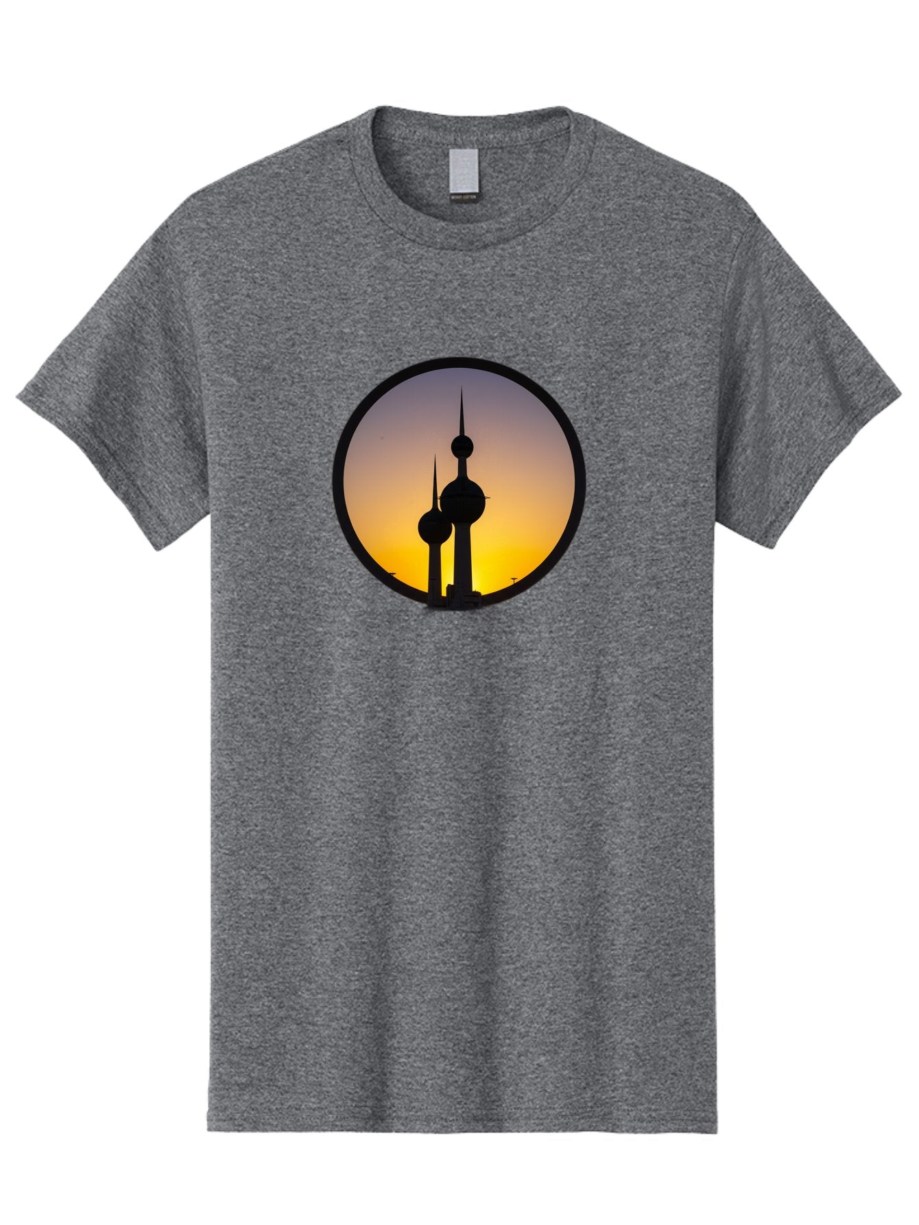 Kuwait-Towers-4 Men'S Graphic Tee, 100% Cotton, Comfortable Casual Summer Wear, Machine Washable, Vintage Camera, Old Camera, Antique Camera, Black Camera, Classic Photography, Photography Equipment, Nostalgic Device, Film Camera, Camera Art Bag671