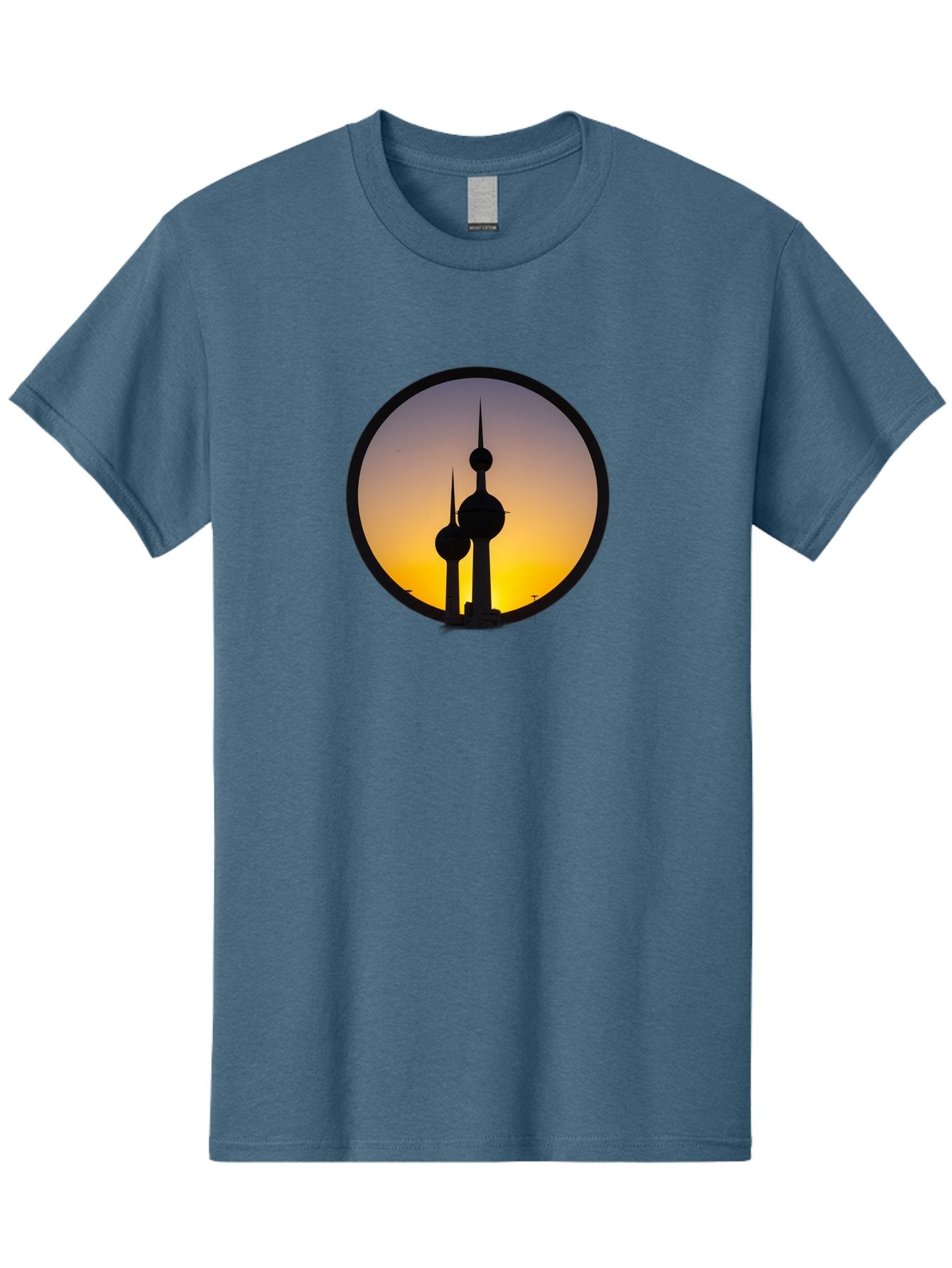 Kuwait-Towers-4 Men'S Graphic Tee, 100% Cotton, Comfortable Casual Summer Wear, Machine Washable, Vintage Camera, Old Camera, Antique Camera, Black Camera, Classic Photography, Photography Equipment, Nostalgic Device, Film Camera, Camera Art Bag671 15